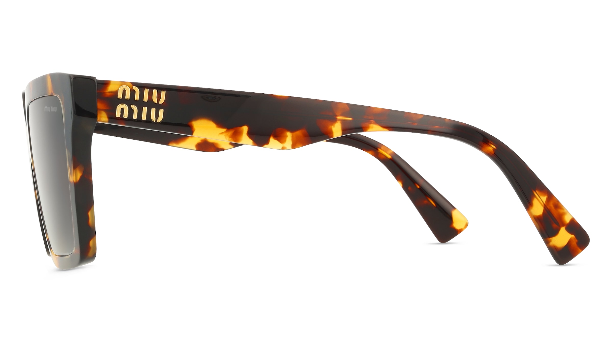 Thumbnail - Miu Miu MU03YS Damen-Sonnenbrille Vollrand Eckig Acetat-Gestell, gelb