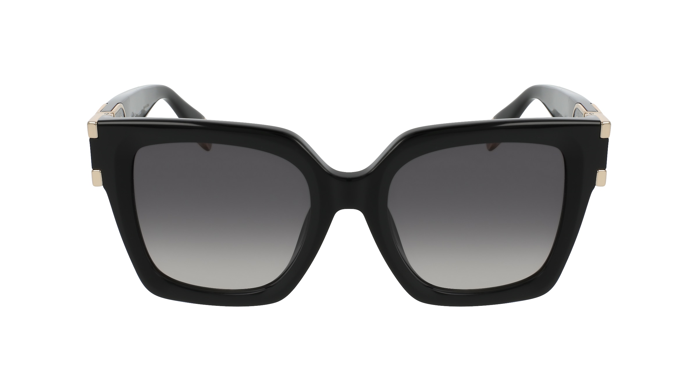 Furla SFU878 Damen-Sonnenbrille Vollrand Eckig Kunststoff-Gestell, Schwarz