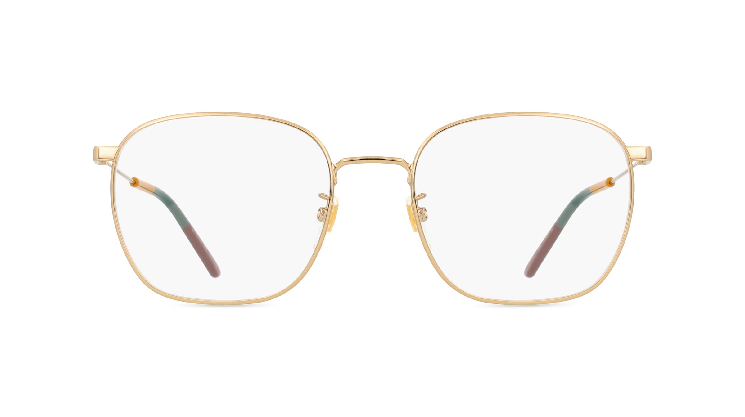 Gucci GG0681O Unisex-Brille inkl. Gläser Vollrand Eckig Metall-Gestell 54mm/20mm/150mm, gold