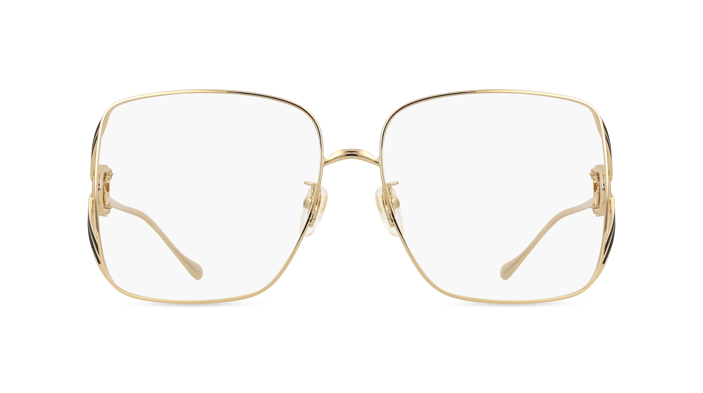 Gucci GG1321O Damen-Brille inkl. Gläser Vollrand Eckig Metall-Gestell 60mm/16mm/130mm, gold