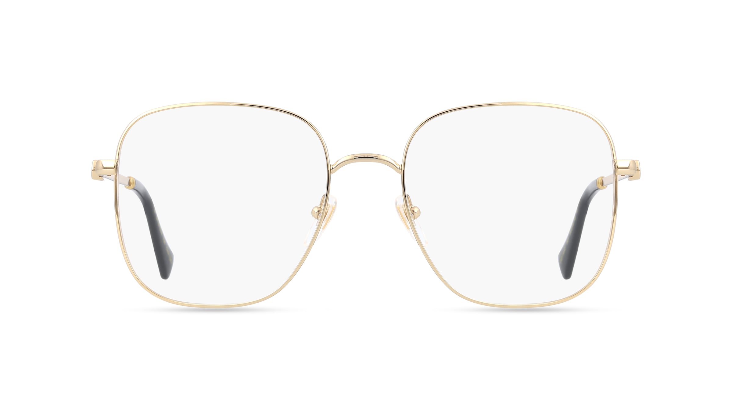 Gucci GG 1144O Damen-Brille inkl. Gläser Vollrand Eckig Metall-Gestell 54mm/18mm/140mm, gold