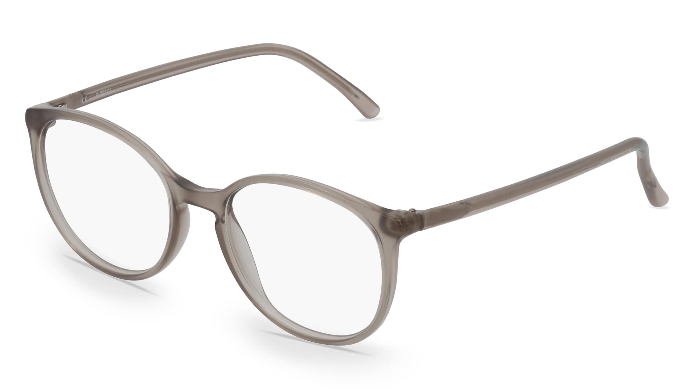 Fielmann JIL 007 CL Damen-Brille inkl. Gläser Vollrand Panto Kunststoff-Gestell 52/18/140, Grau