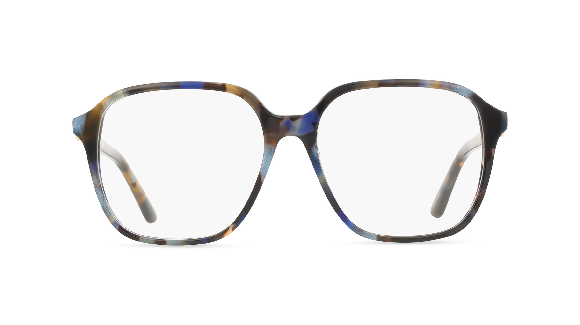 Guess GU50309 Damen-Brille inkl. Gläser Vollrand Quadratisch Acetat-Gestell 54/15/140, blau