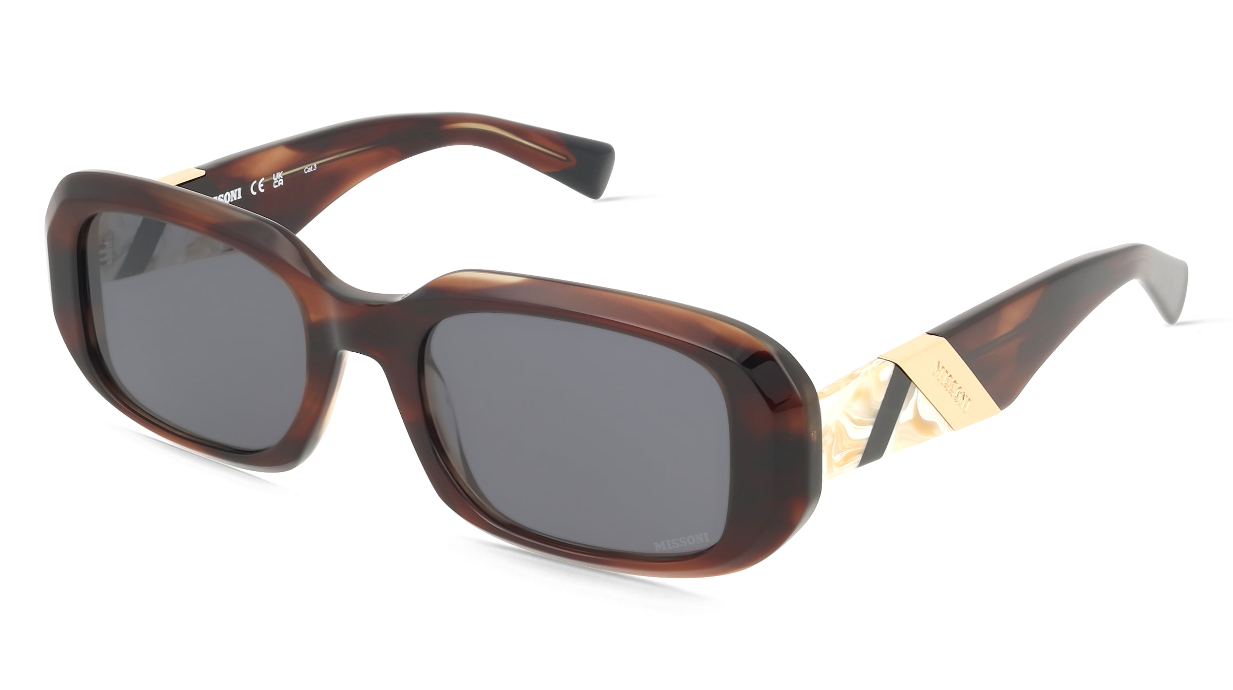 Missoni MIS 0220/S Herren-Sonnenbrille Vollrand Oval Metall-Gestell, Braun