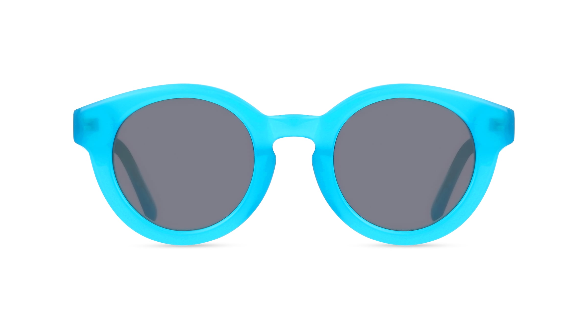 Fielmann Q 083 SUN FLEX CL TANI Kinder-Sonnenbrille Vollrand Rund Acetat Extrudiert-Gestell, blau