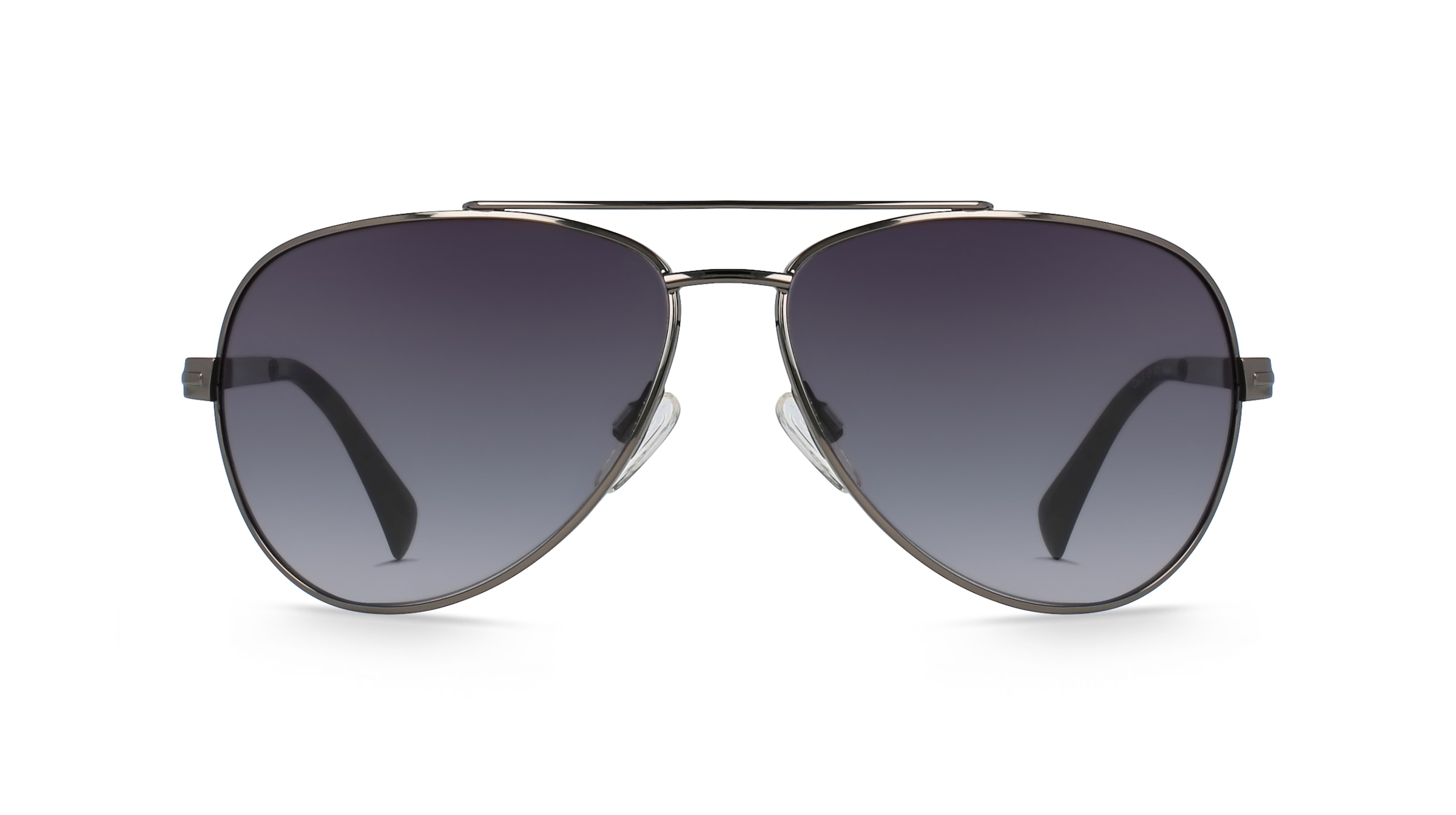 Fielmann OBRA 447 SUN FLEX CL Herren-Sonnenbrille Vollrand Pilot Metall-Gestell, grau