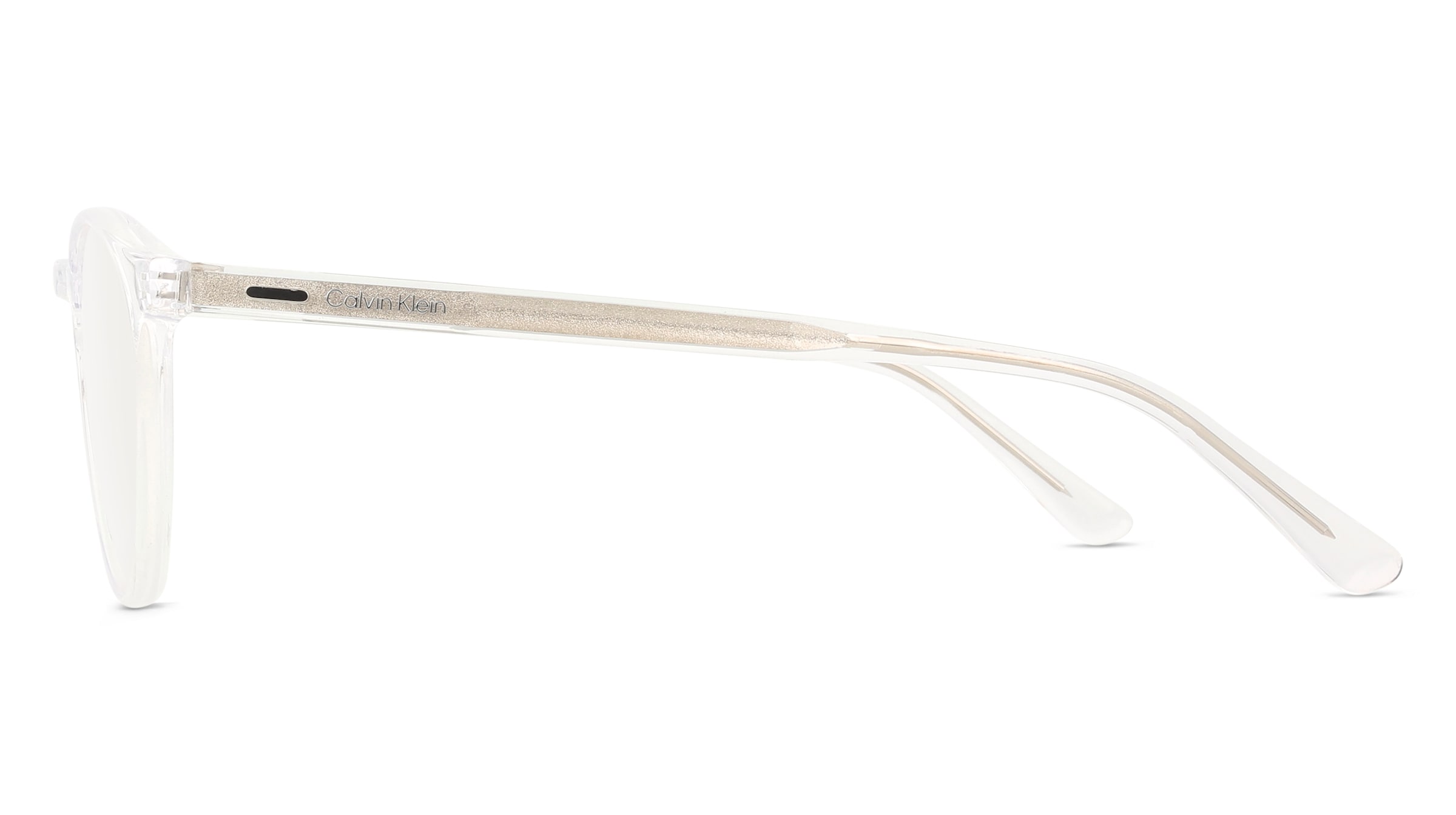 Thumbnail - Calvin Klein CK25518 Unisex-Brille inkl. Gläser Vollrand Panto Acetat-Gestell 50/20/145, transparent