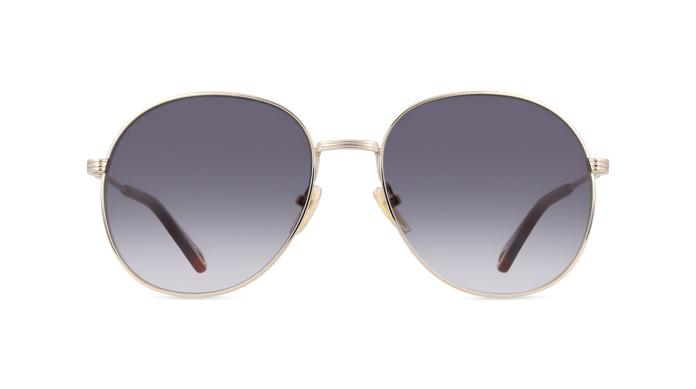 Chloé CH0178S Damen-Sonnenbrille Vollrand Rund Metall-Gestell, gold