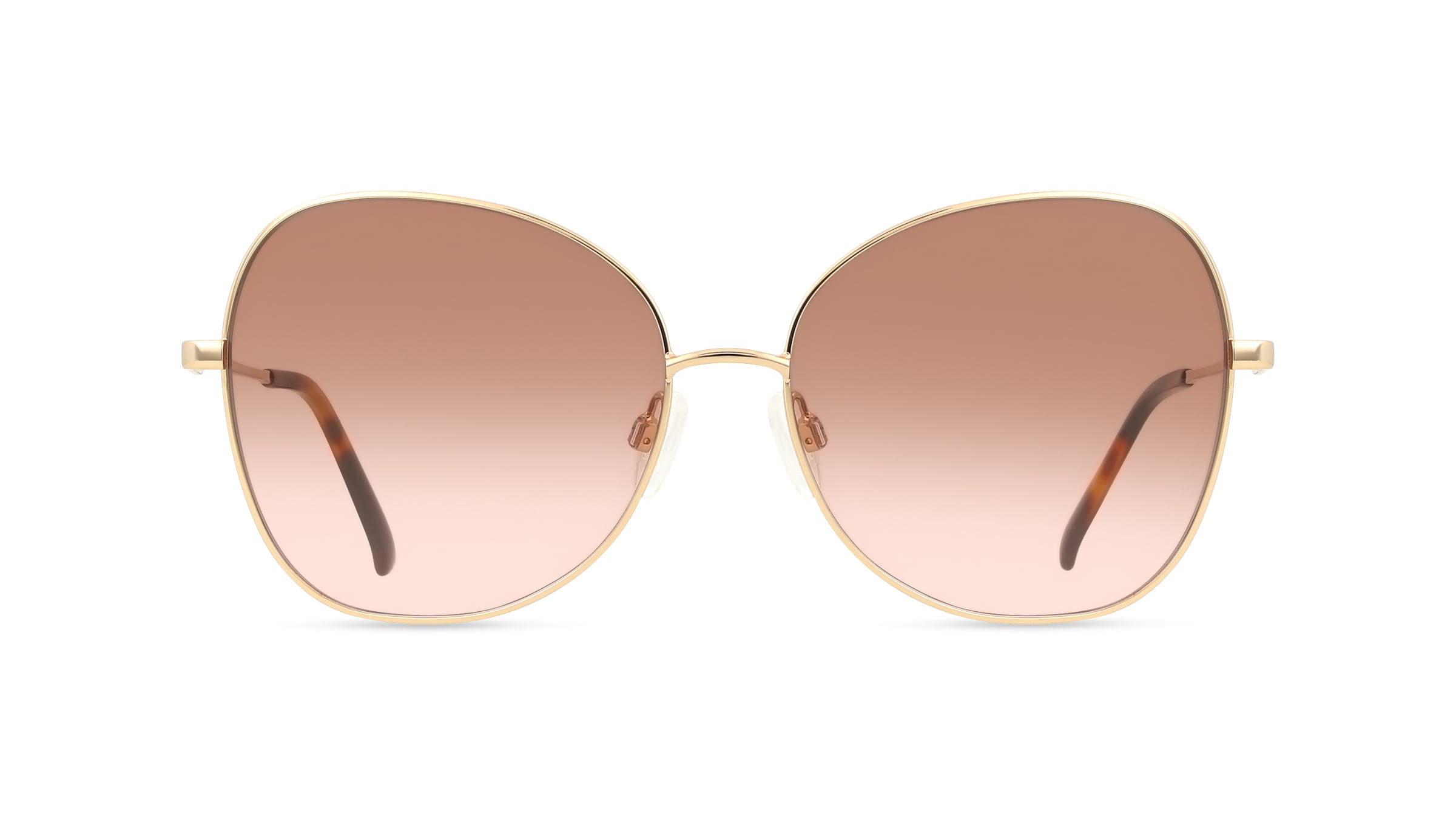 Fielmann BD 607 SUN FA KYLIE Damen-Sonnenbrille Vollrand Butterfly Edelstahl-Gestell, gold