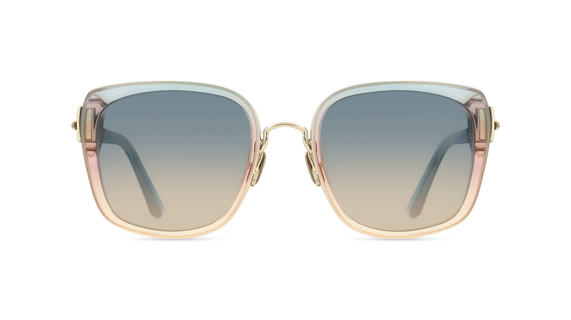 Sandro SA6065 Damen-Sonnenbrille Vollrand Quadratisch Metall-Gestell, blau