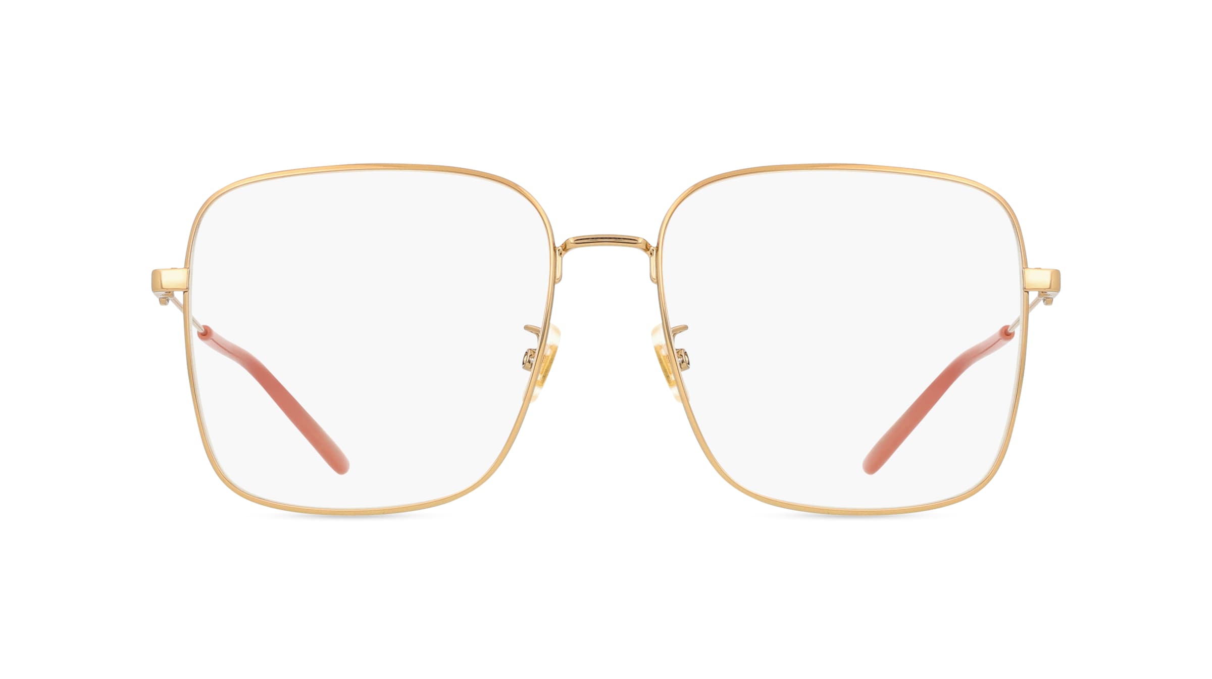 Gucci GG0445O Unisex-Brille inkl. Gläser Vollrand Eckig Metall-Gestell 56mm/0mm/140mm, gold