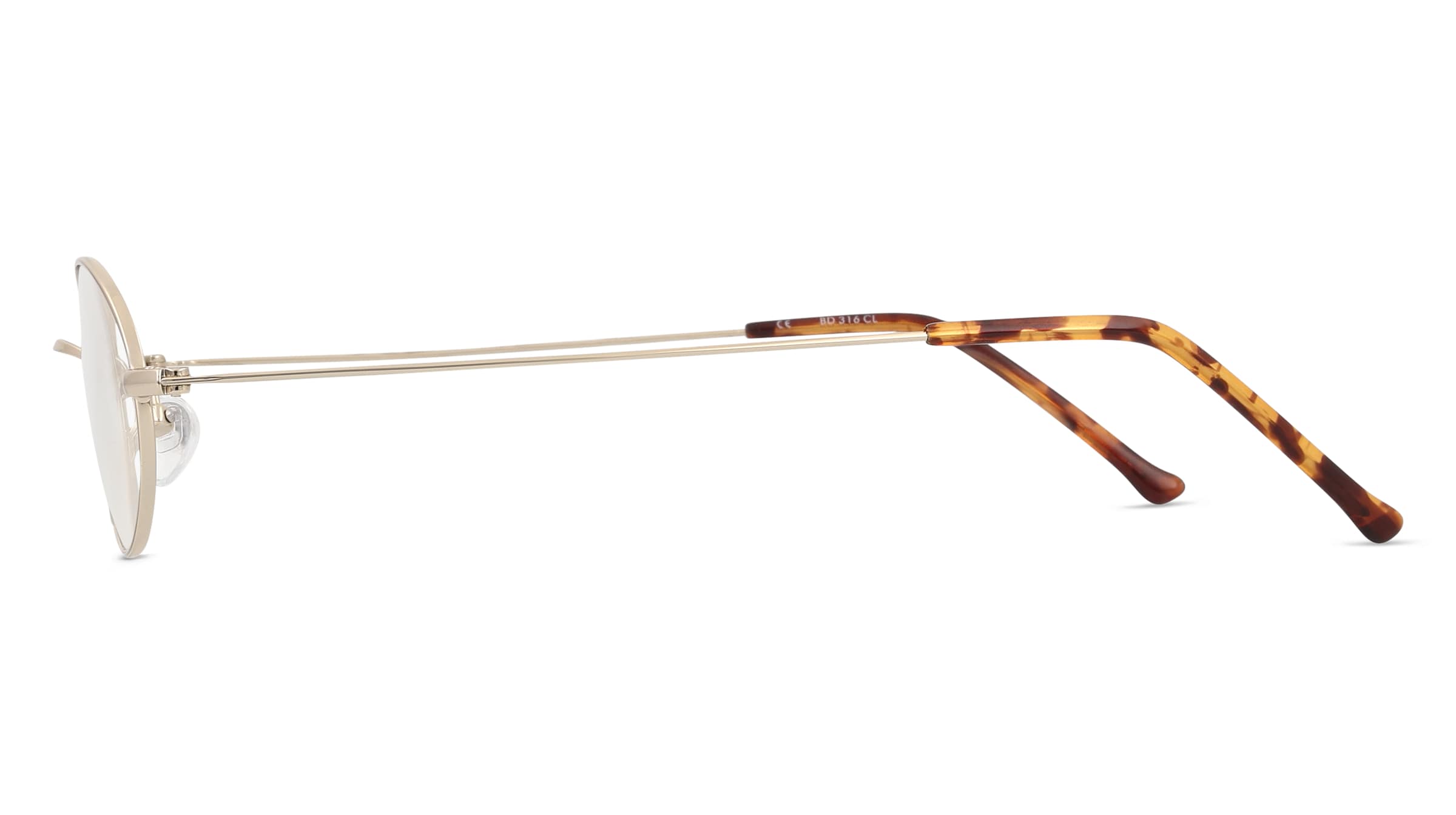 Thumbnail - Fielmann BD 316 CL Unisex-Brille inkl. Gläser Vollrand Oval Edelstahl-Gestell 48/22/145, gold