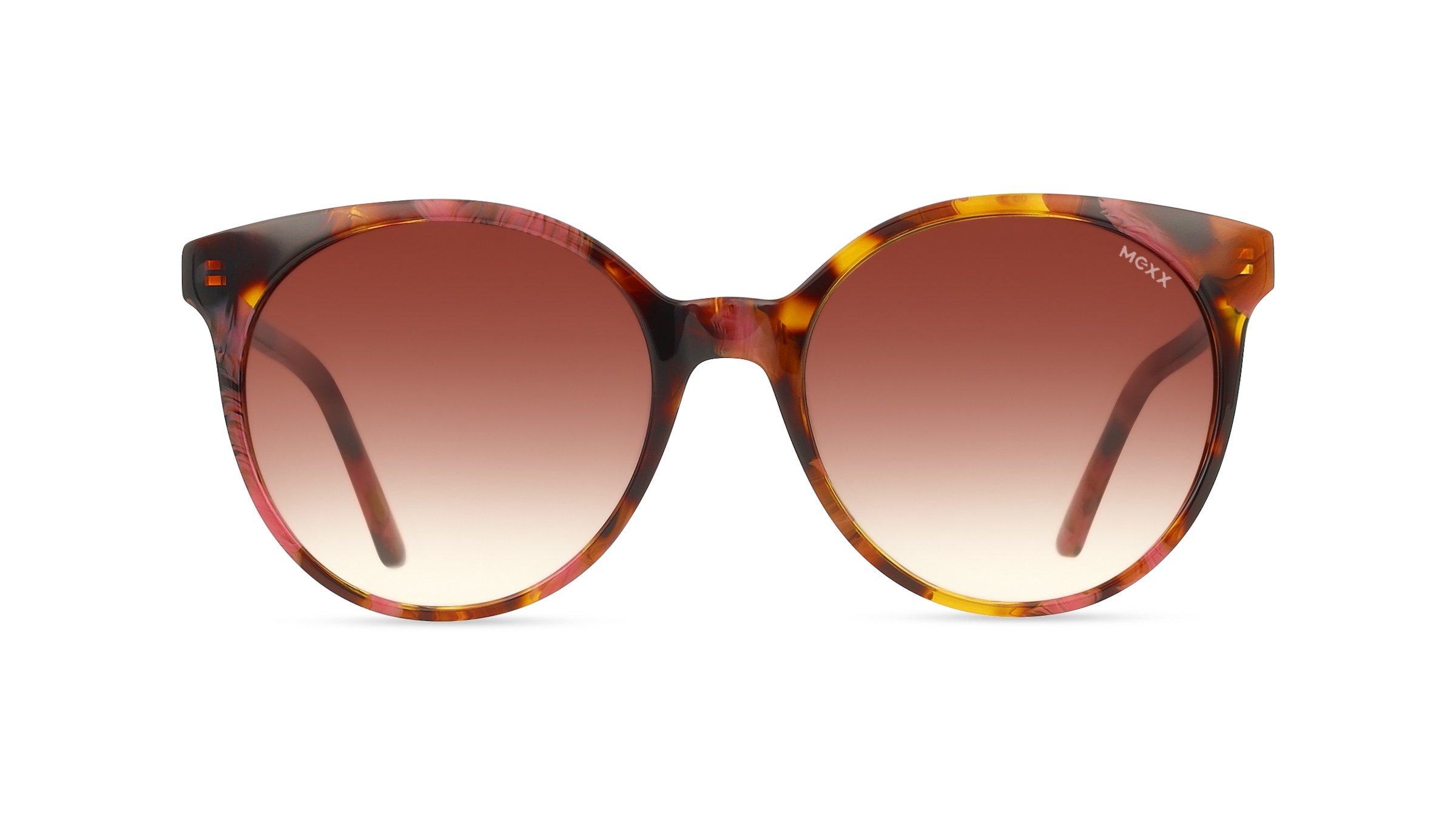 Mexx Eyes 6595 Damen-Sonnenbrille Vollrand Panto Kunststoff-Gestell, braun