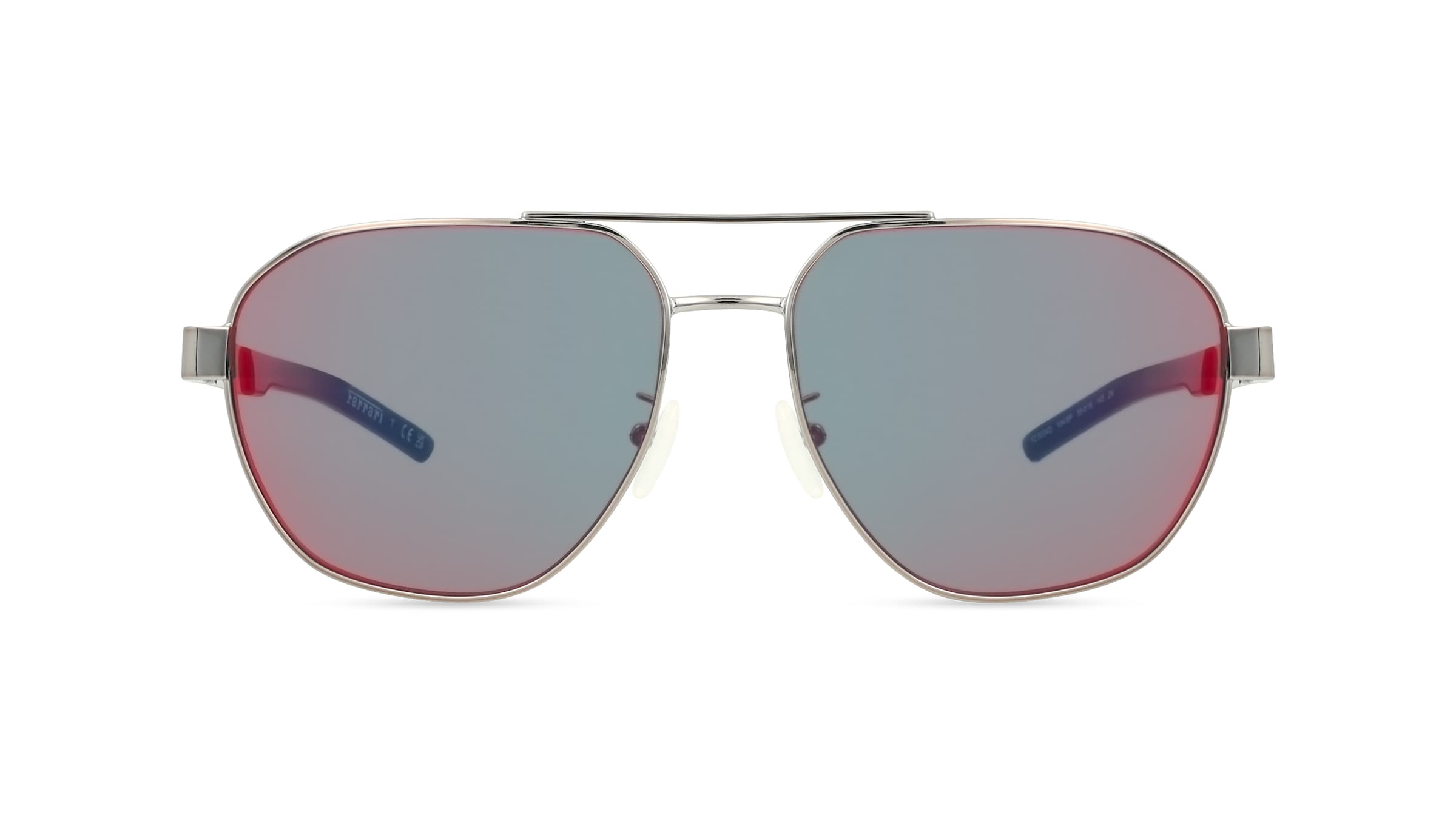 Scuderia Ferrari FZ5004D Herren-Sonnenbrille Vollrand Pilot Metall-Gestell, grau