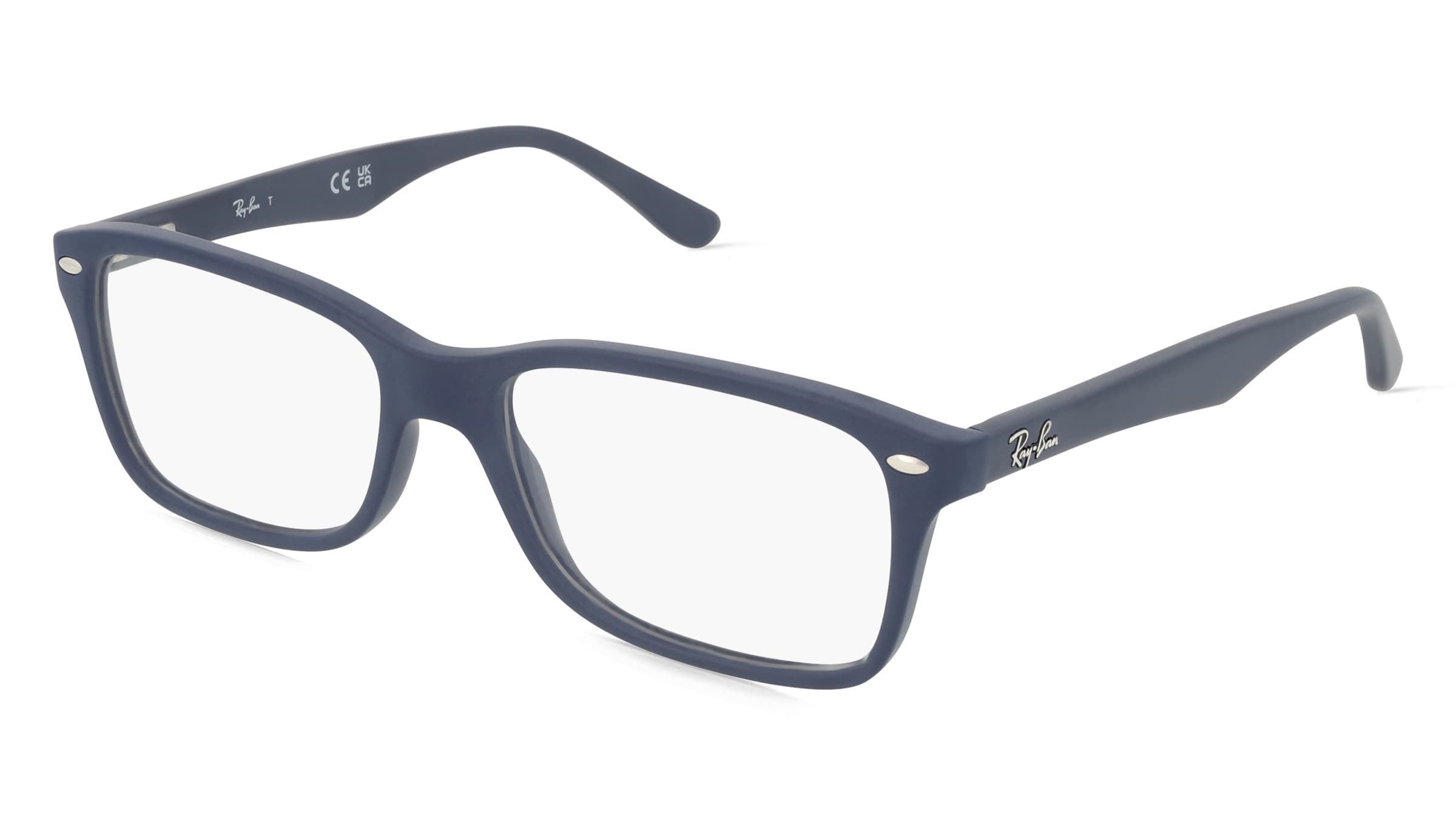 Ray-Ban RX5228 Damen-Brille inkl. Gläser Vollrand Quadratisch Acetat-Gestell 50/17/140, Blau