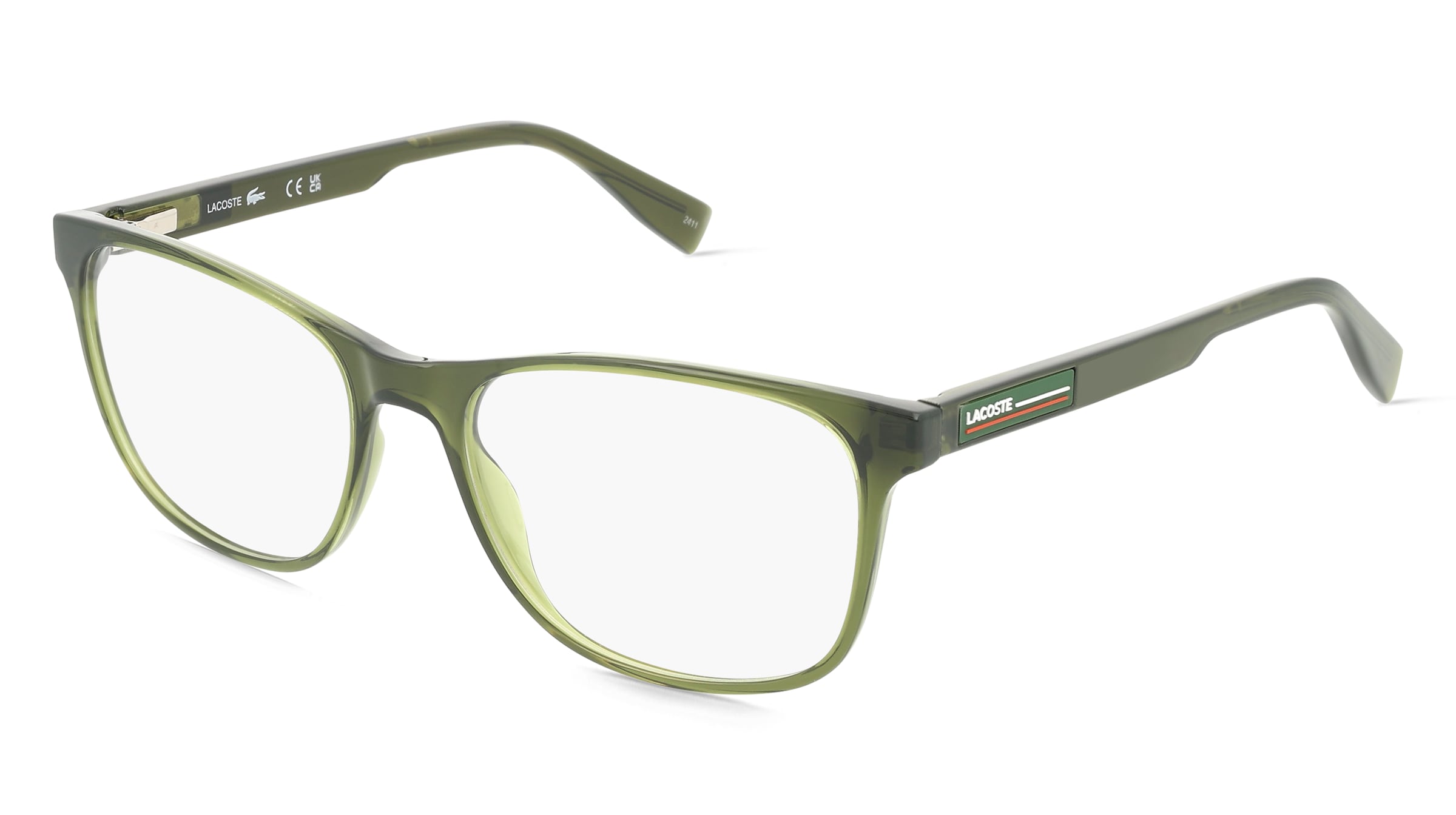 Lacoste L2979 Unisex-Brille inkl. Gläser Vollrand Eckig Kunststoff-Gestell 54/17/145, Grün