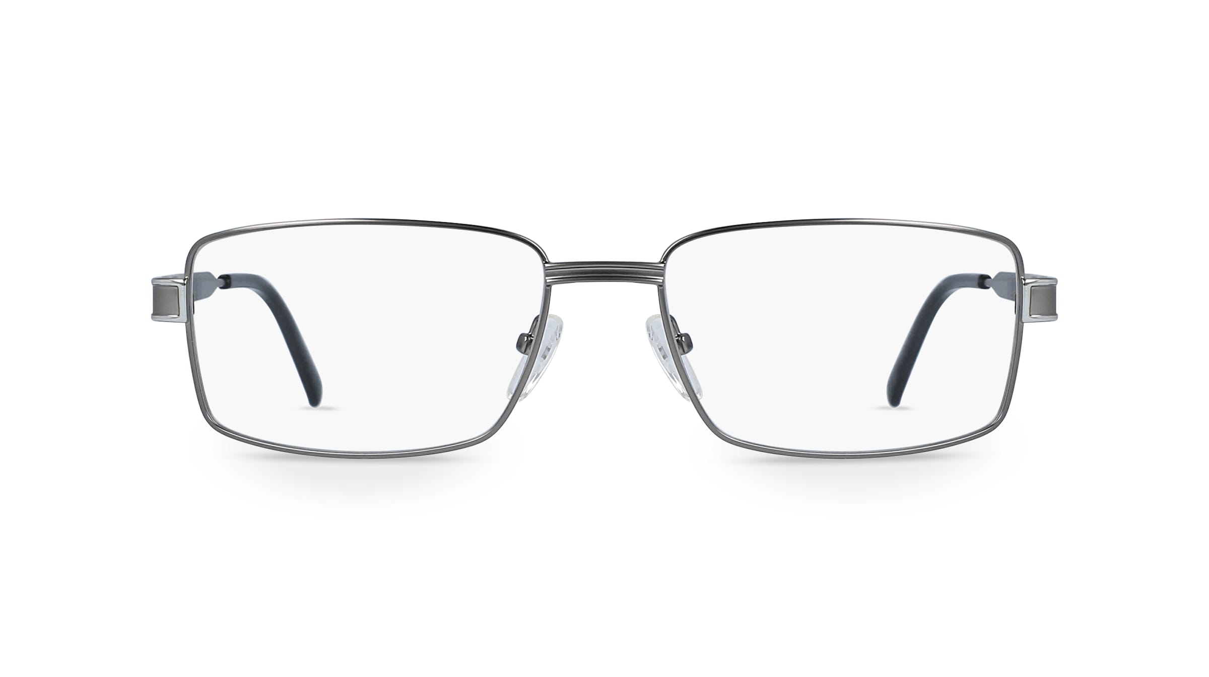 Fielmann OPH 9780 FLEX CL Herren-Brille inkl. Gläser Vollrand Eckig Metall-Gestell 55mm/16mm/140mm, grau