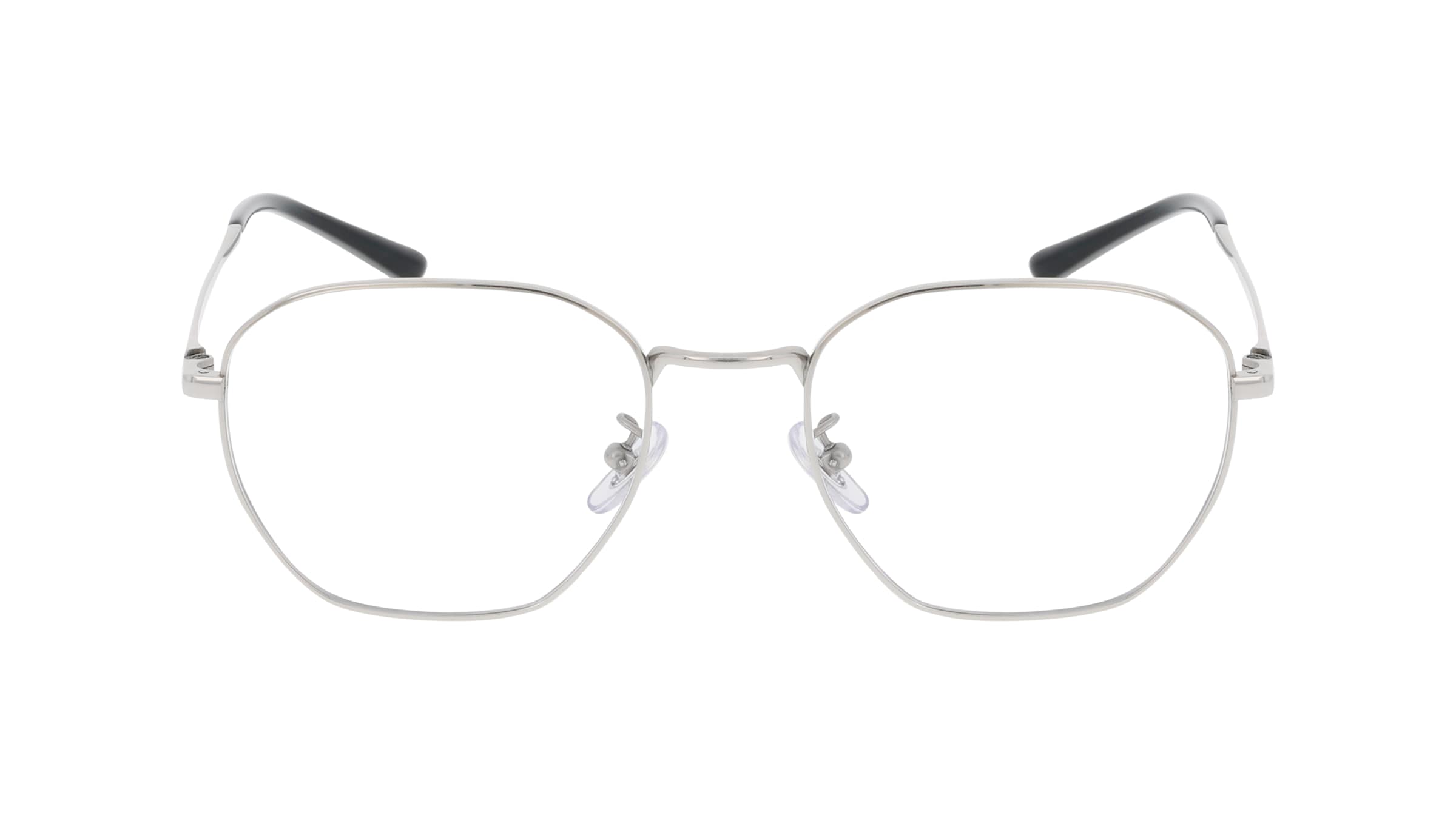 Ray-Ban RX8777D Damen-Brille inkl. Gläser Vollrand Eckig Titan-Gestell 53mm/19mm/145mm, Silber