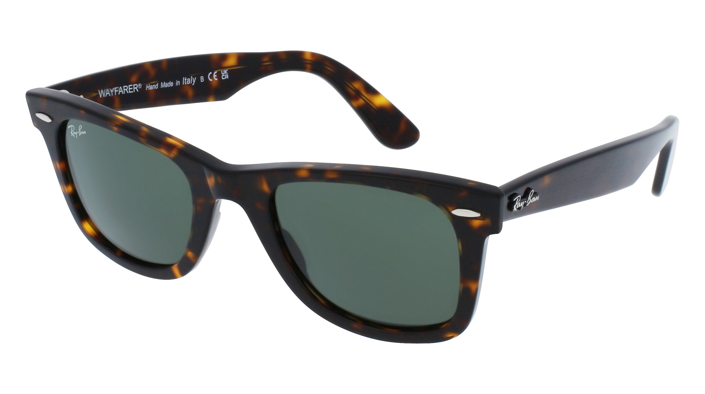 Ray-Ban RB 2140 WAYFARER Unisex-Sonnenbrille Vollrand Eckig Kunststoff-Gestell, braun