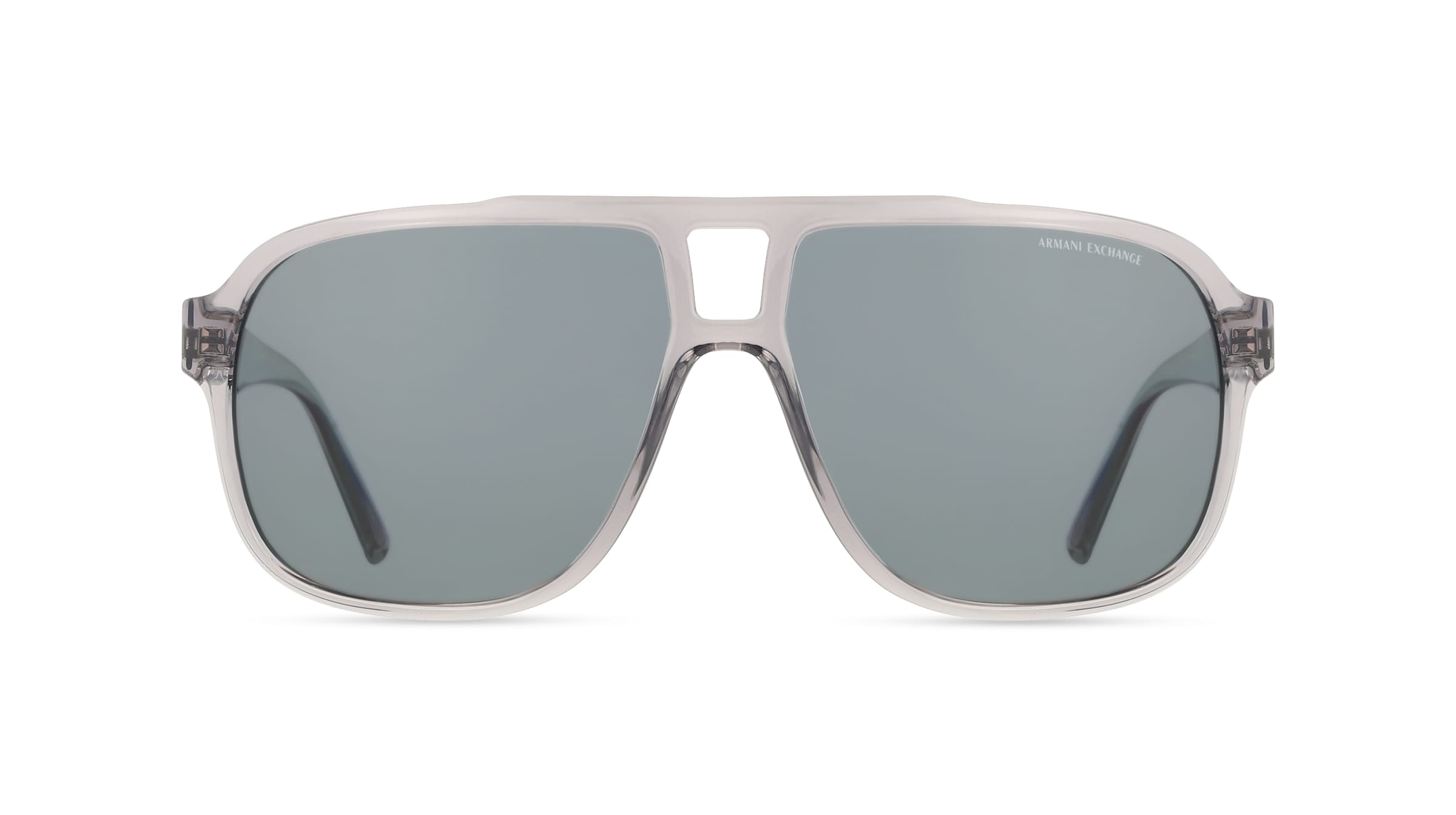 Emporio Armani 0AX4104S Herren-Sonnenbrille Vollrand Eckig Kunststoff-Gestell, grau