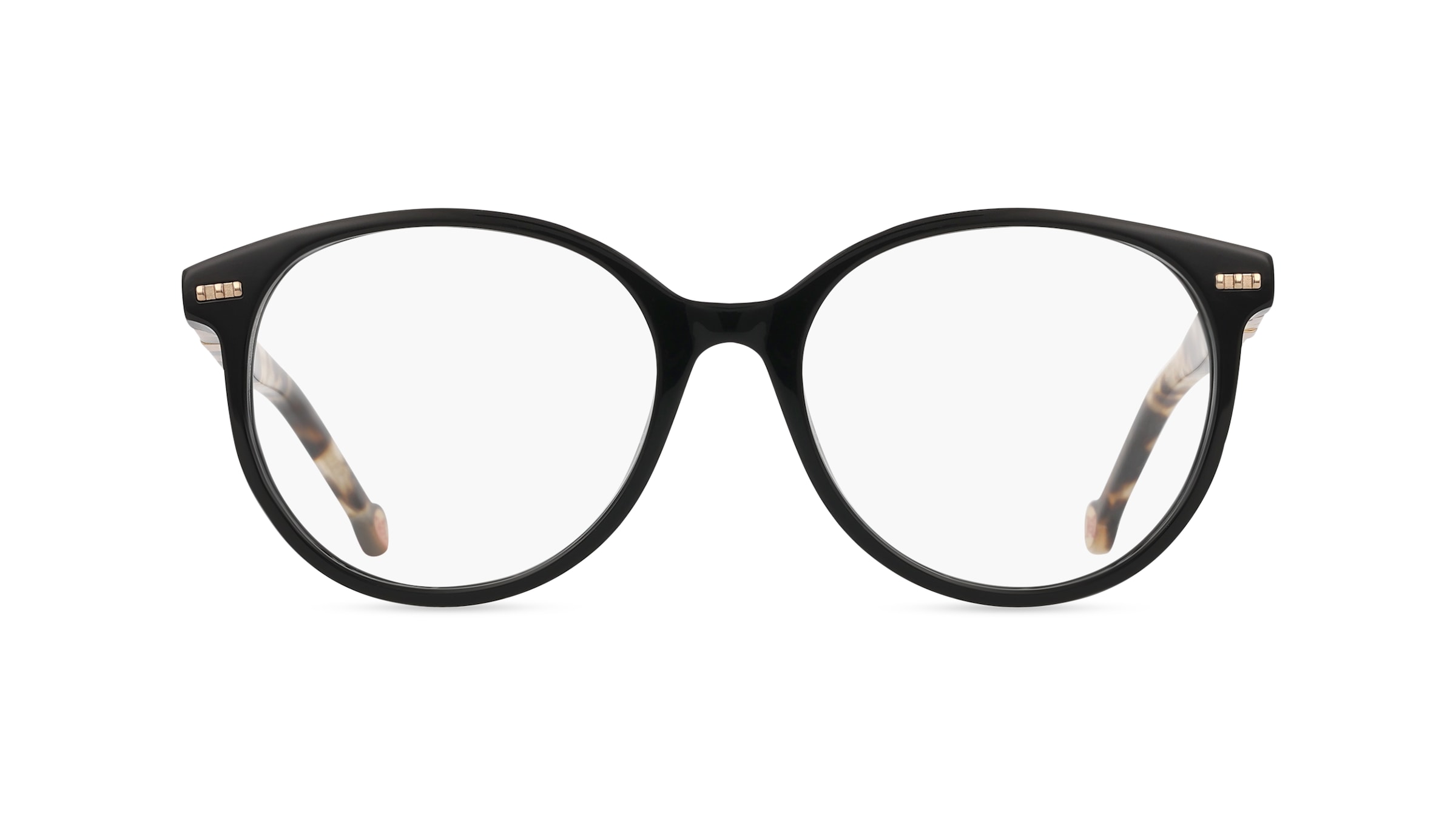 Carolina Herrera HER 0109 Damen-Brille inkl. Gläser Vollrand Panto Acetat-Gestell 53mm/17mm/145mm, schwarz