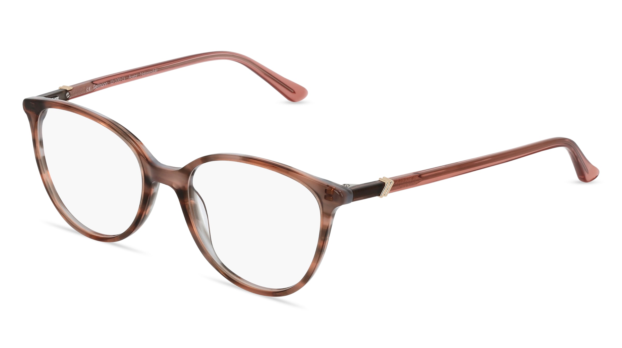 Fielmann LD 030 CL Damen-Brille inkl. Gläser Vollrand Oval Acetat-Gestell 51/17/140, Pink