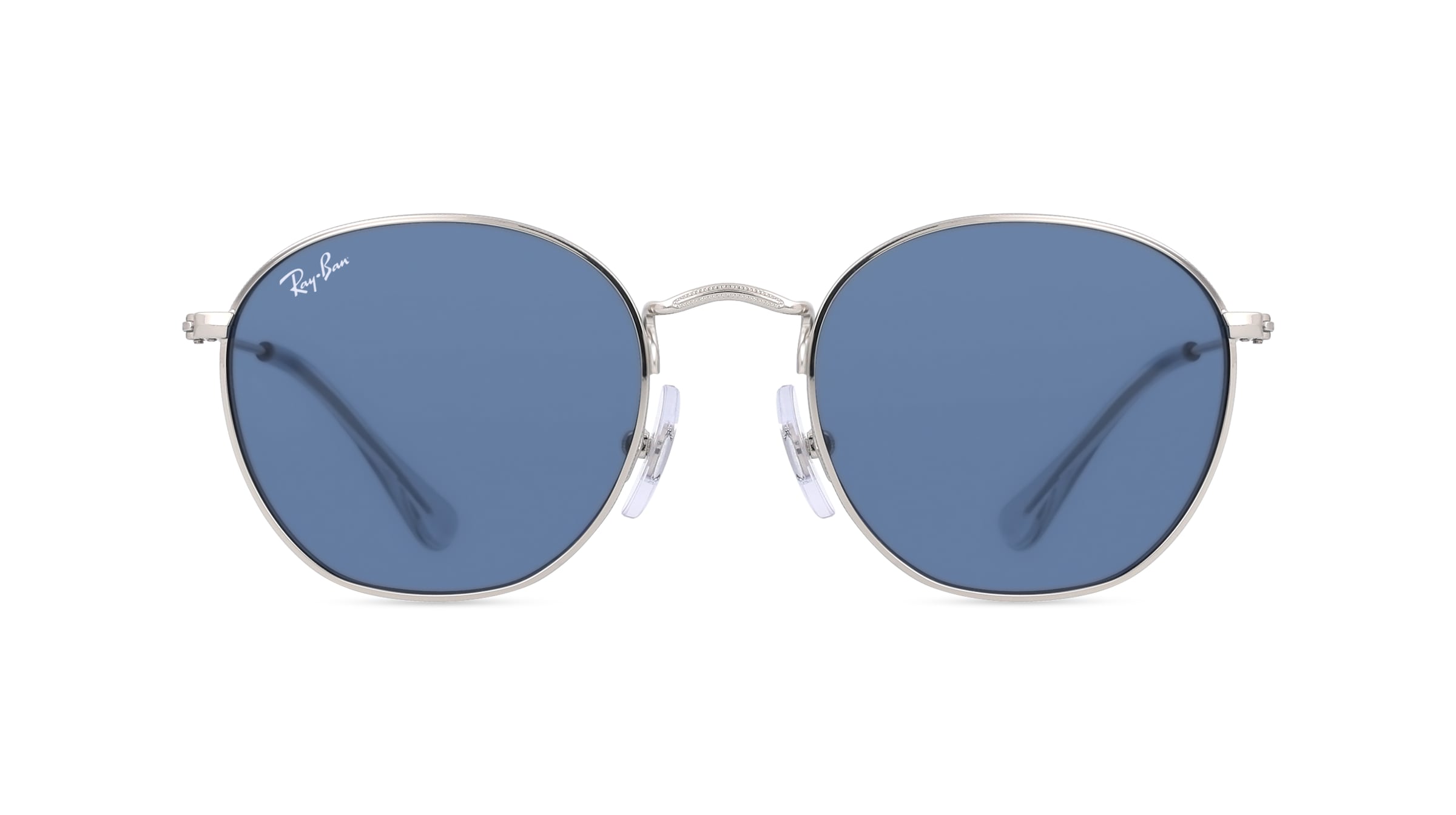 Ray-Ban Junior RJ9572S Jugend-Sonnenbrille Vollrand Rund Metall-Gestell, silber