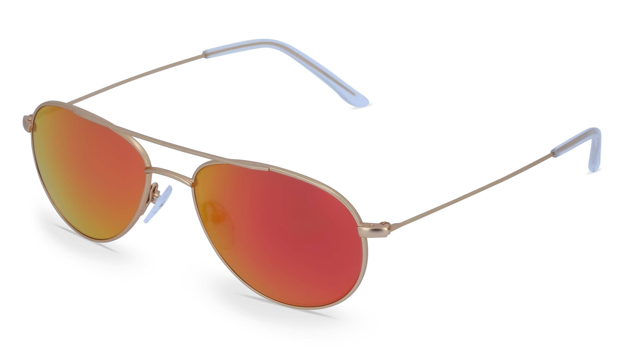 Fielmann BD 039 MOD SUN CL Unisex-Sonnenbrille Vollrand Pilot Metall-Gestell, gold