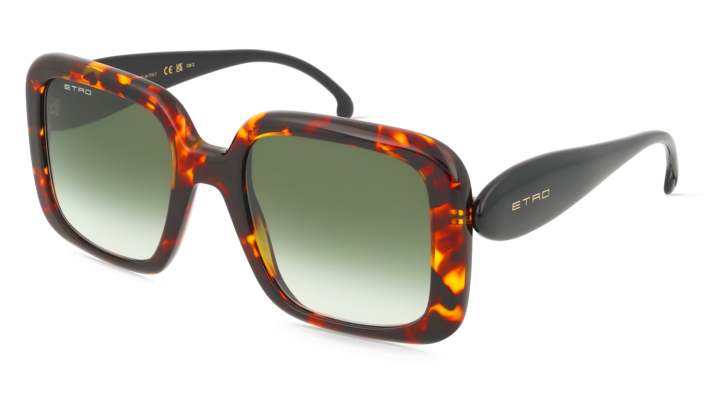 Etro 0083/S Damen-Sonnenbrille Vollrand Quadratisch Acetat-Gestell, Gelb