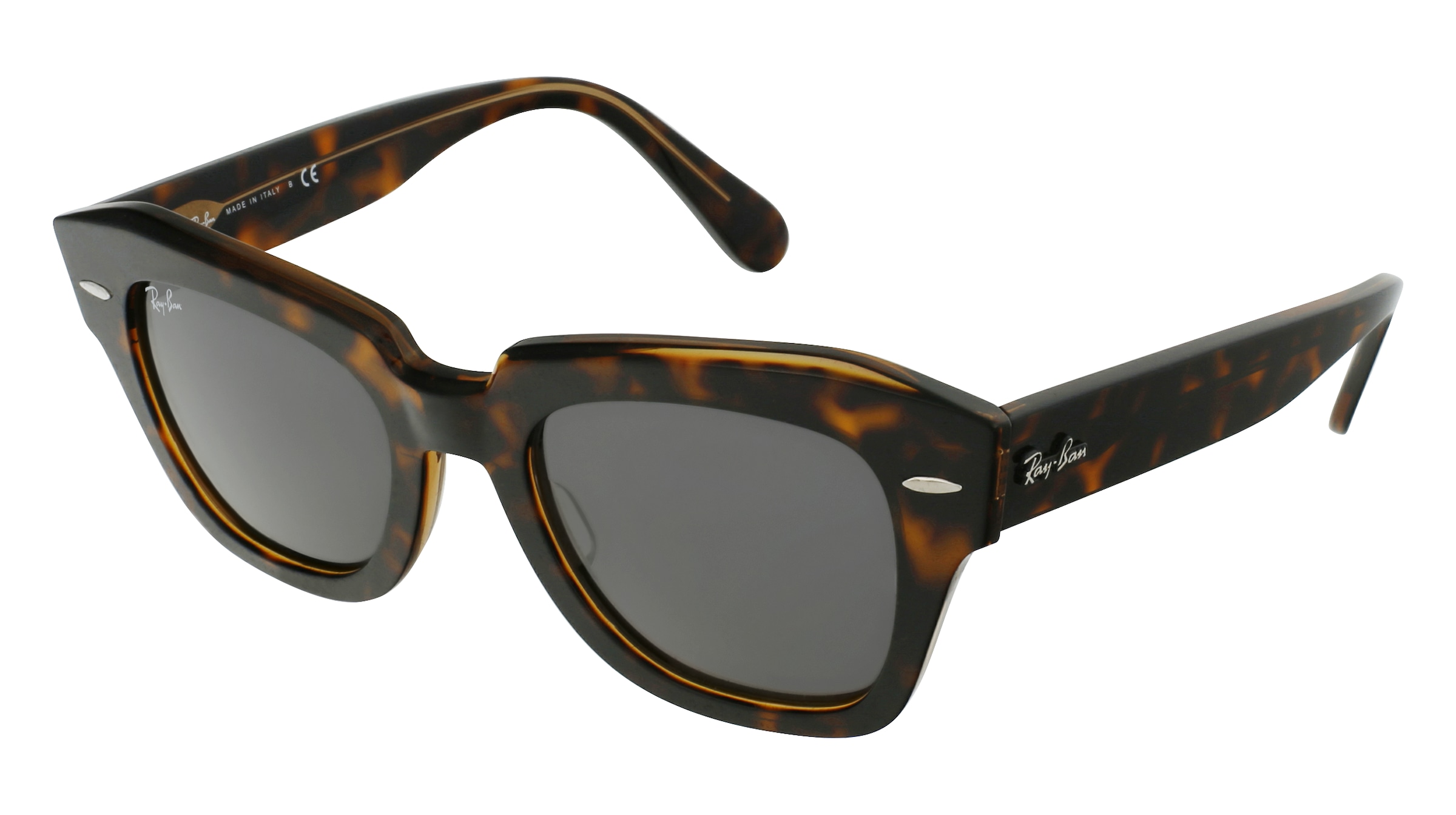 Ray-Ban RB2186 Damen-Sonnenbrille Vollrand Quadratisch Acetat-Gestell, Havanna