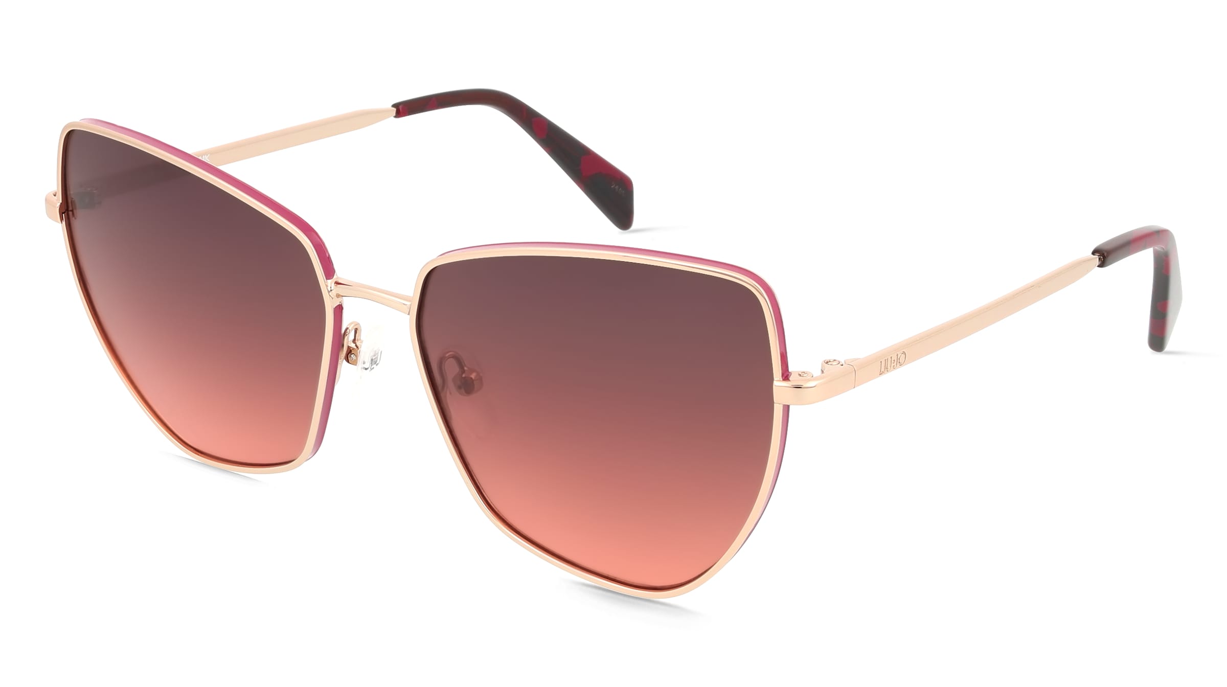 Liu Jo LJ159S Unisex-Sonnenbrille Vollrand Quadratisch Metall-Gestell, Gold