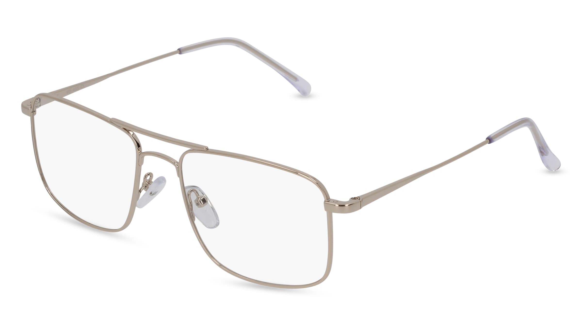 Fielmann BD 435 CL Herren-Brille inkl. Gläser Vollrand Quadratisch Edelstahl-Gestell 53/18/140, Gold