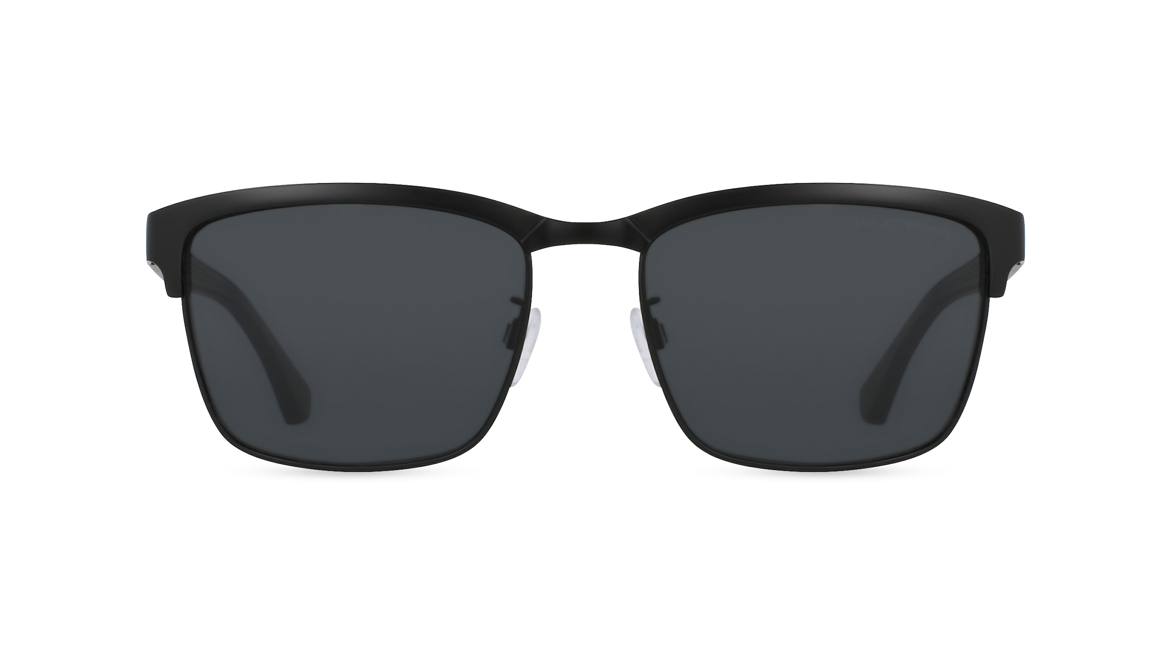 Emporio Armani EA2087 Herren-Sonnenbrille Vollrand Eckig Metall-Gestell, schwarz