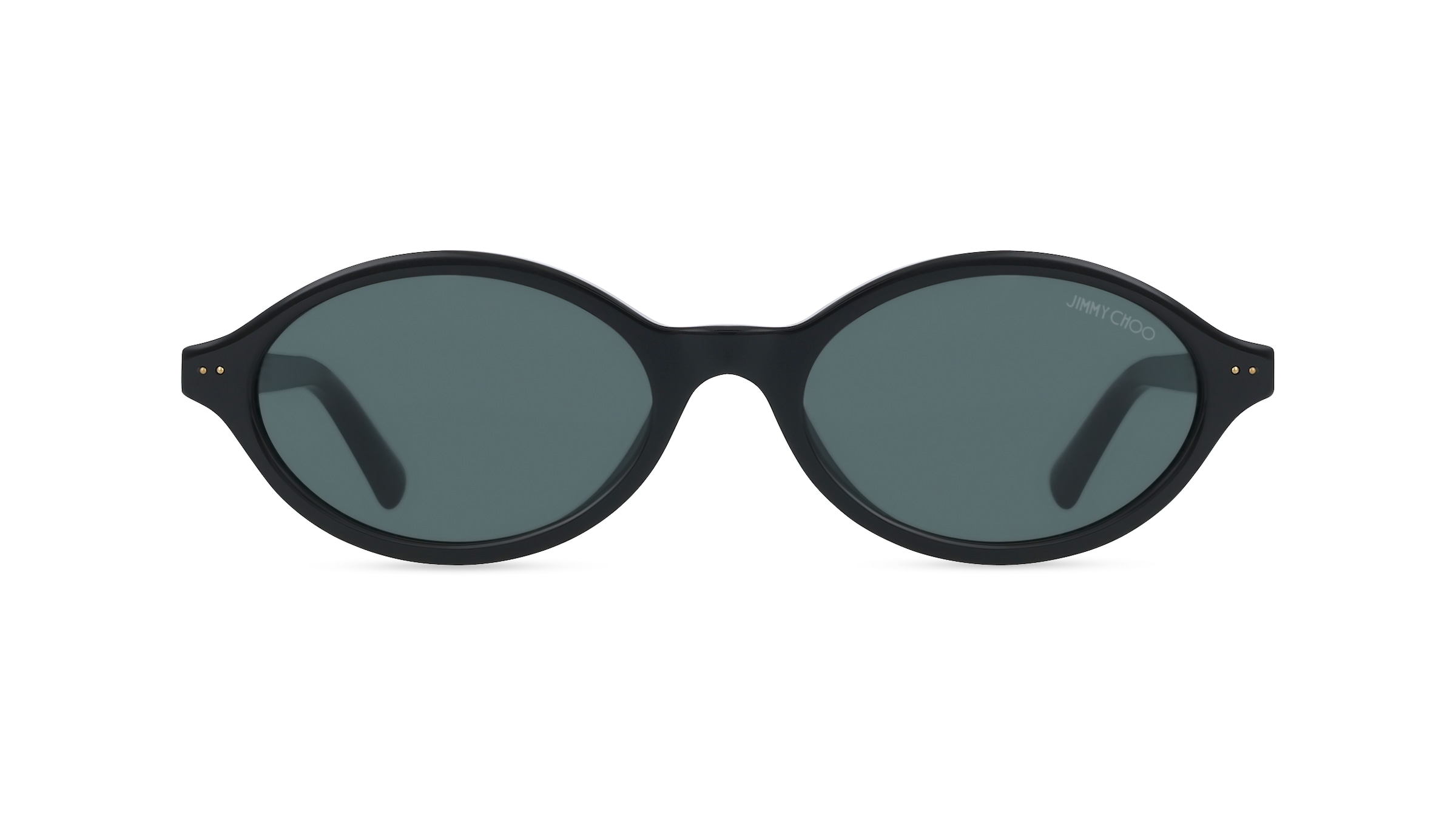 Jimmy Choo JC5068U Damen-Sonnenbrille Vollrand Oval Acetat-Gestell, Schwarz