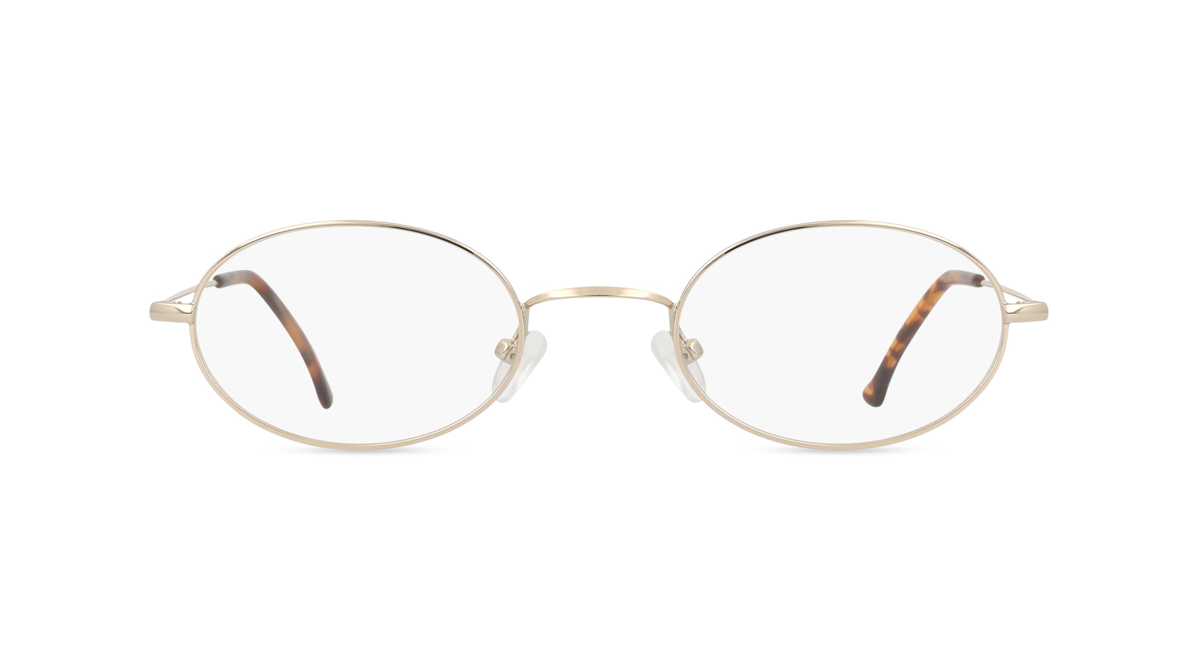 Fielmann BD 316 CL Unisex-Brille inkl. Gläser Vollrand Oval Edelstahl-Gestell 48/22/145, gold
