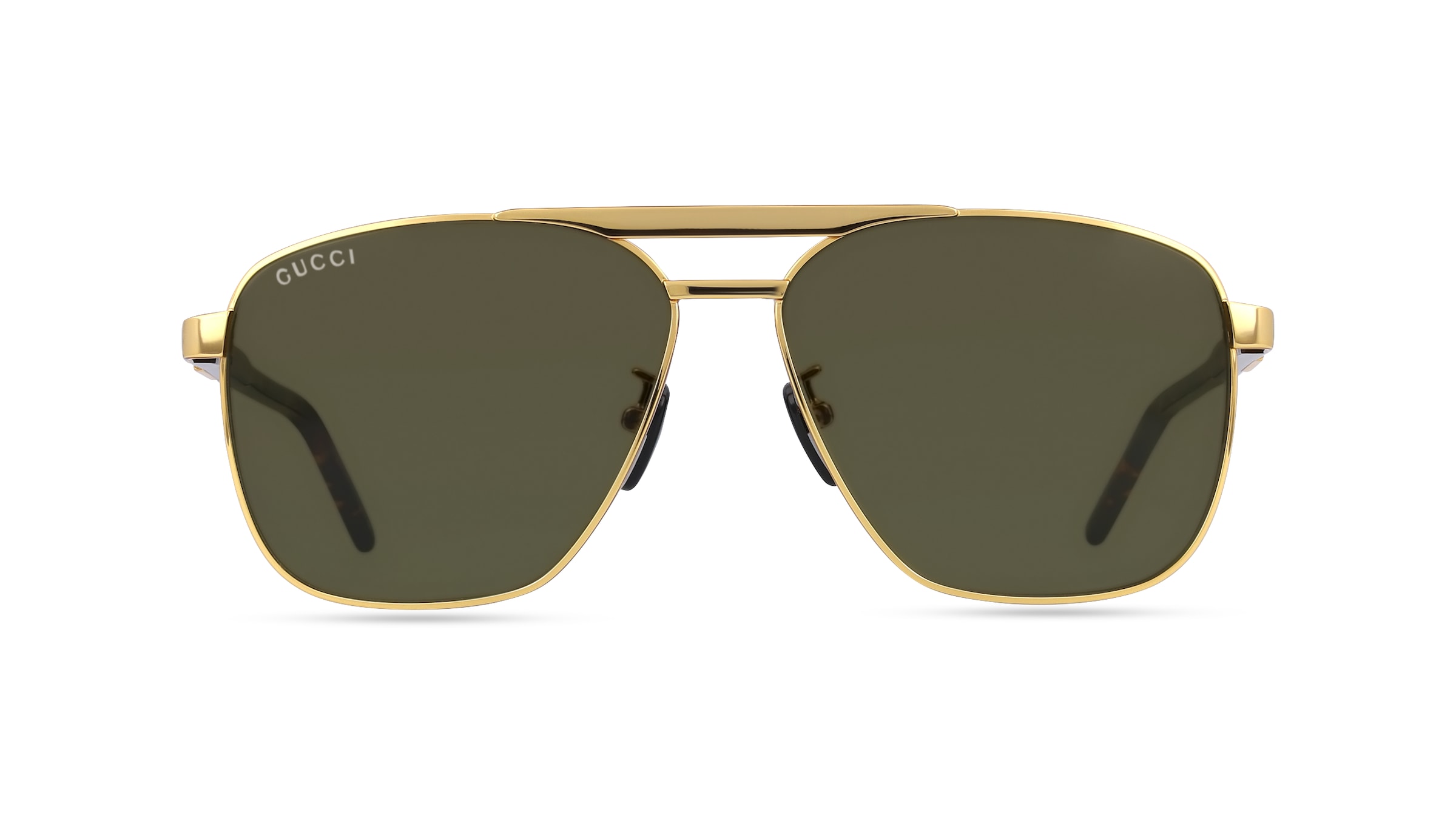 Gucci GG1164S Unisex-Sonnenbrille Vollrand Pilot Metall-Gestell, gold