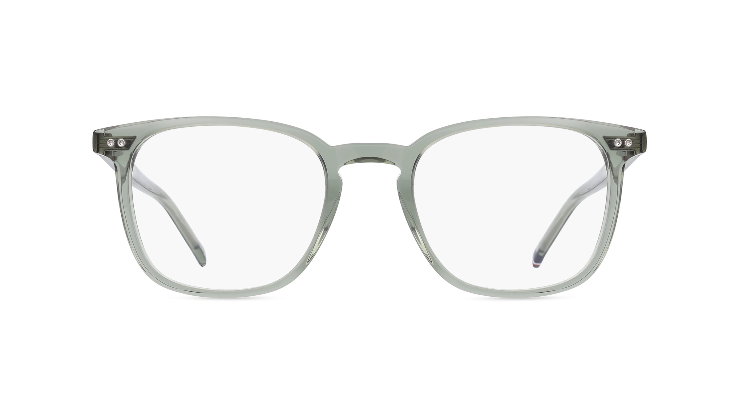 Tommy Hilfiger TH1814 Herren-Brille inkl. Gläser Vollrand Eckig Acetat-Gestell 51mm/20mm/150mm, transparent