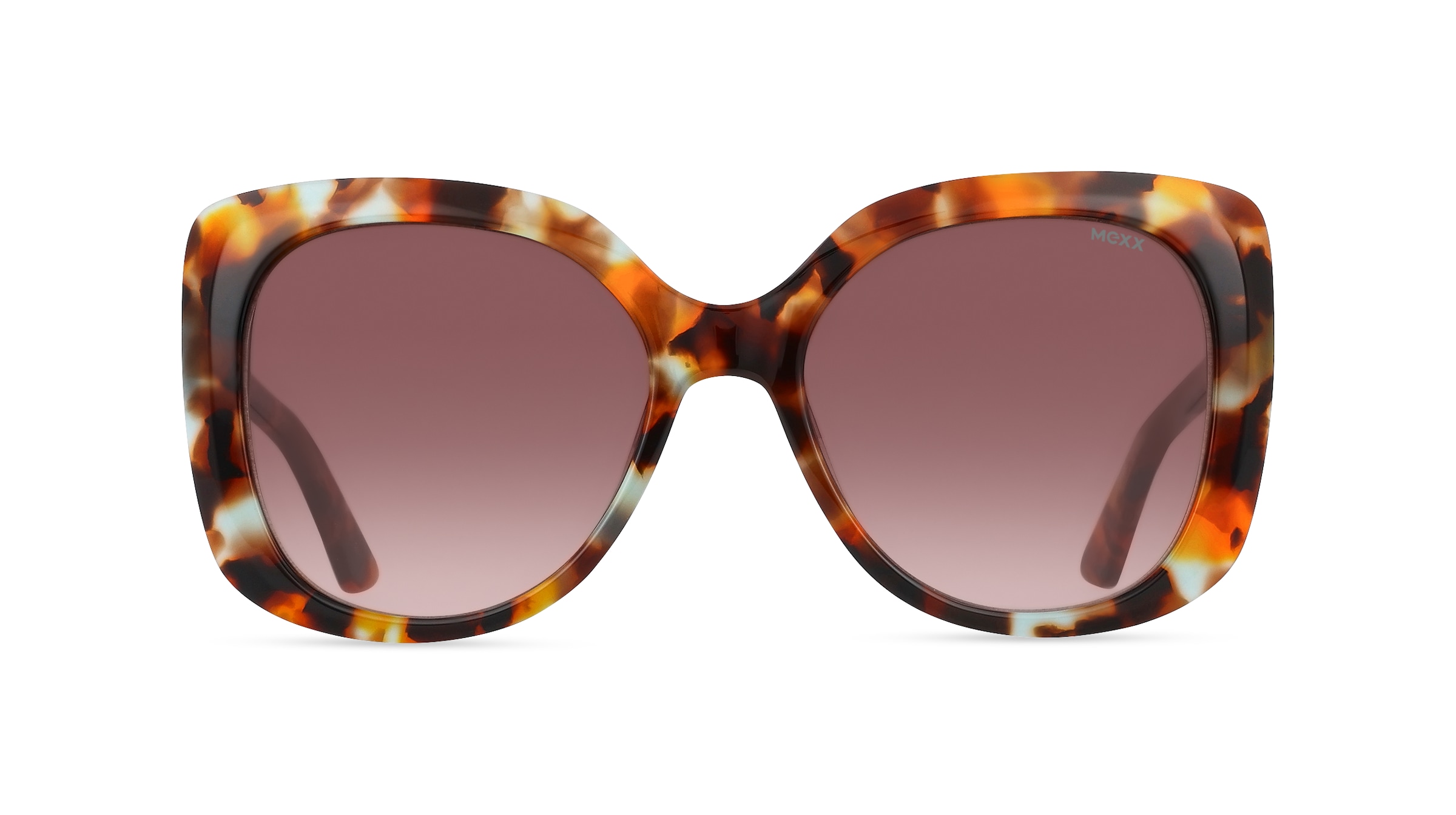 Mexx Eyes 6513 Damen-Sonnenbrille Vollrand Butterfly Kunststoff-Gestell, braun