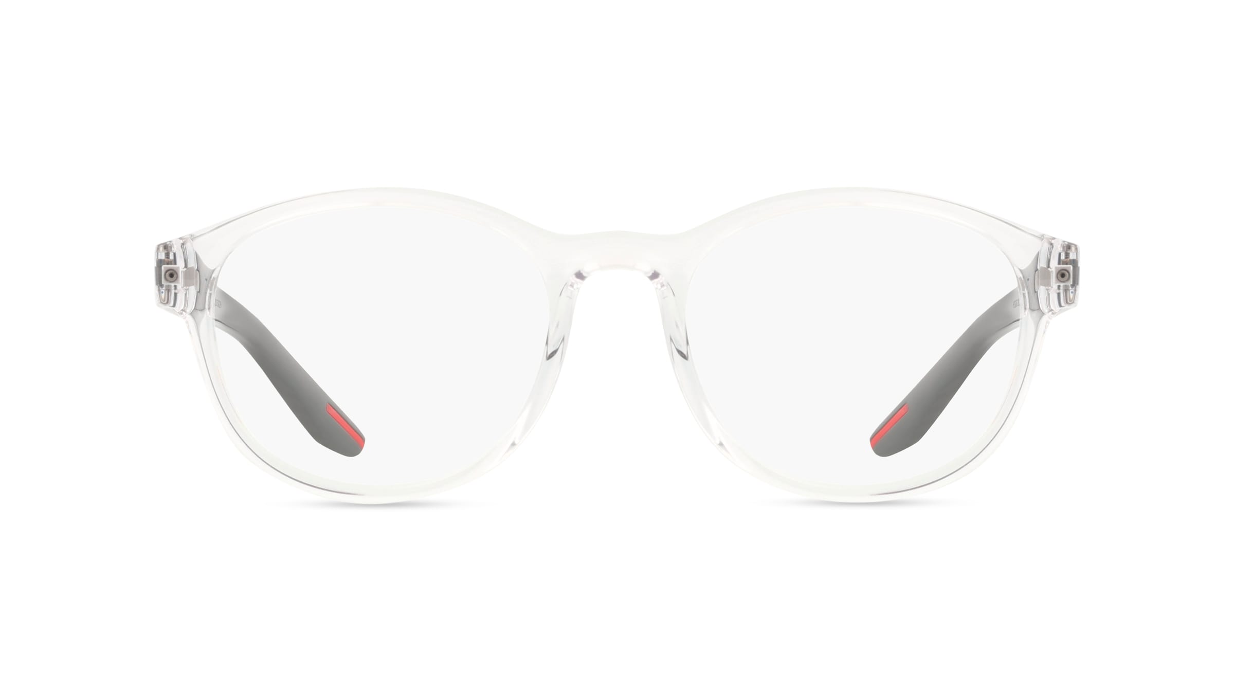 Prada Linea Rossa PS07PV Herren-Brille inkl. Gläser Vollrand Panto Kunststoff-Gestell 53mm/20mm/145mm, transparent