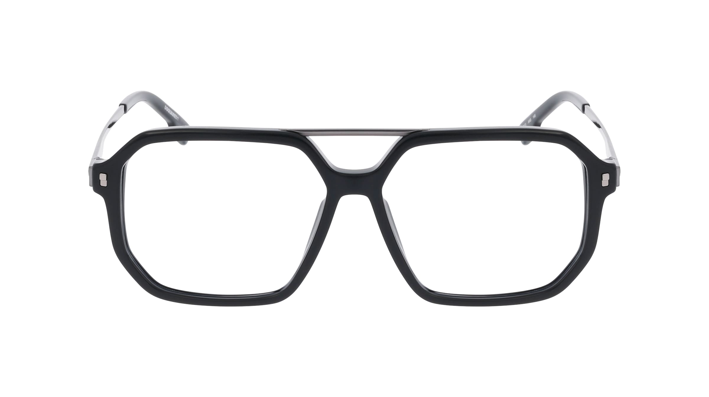 Dsquared2 D2 0123 Herren-Brille inkl. Gläser Vollrand Eckig Acetat-Gestell 56mm/14mm/145mm, schwarz