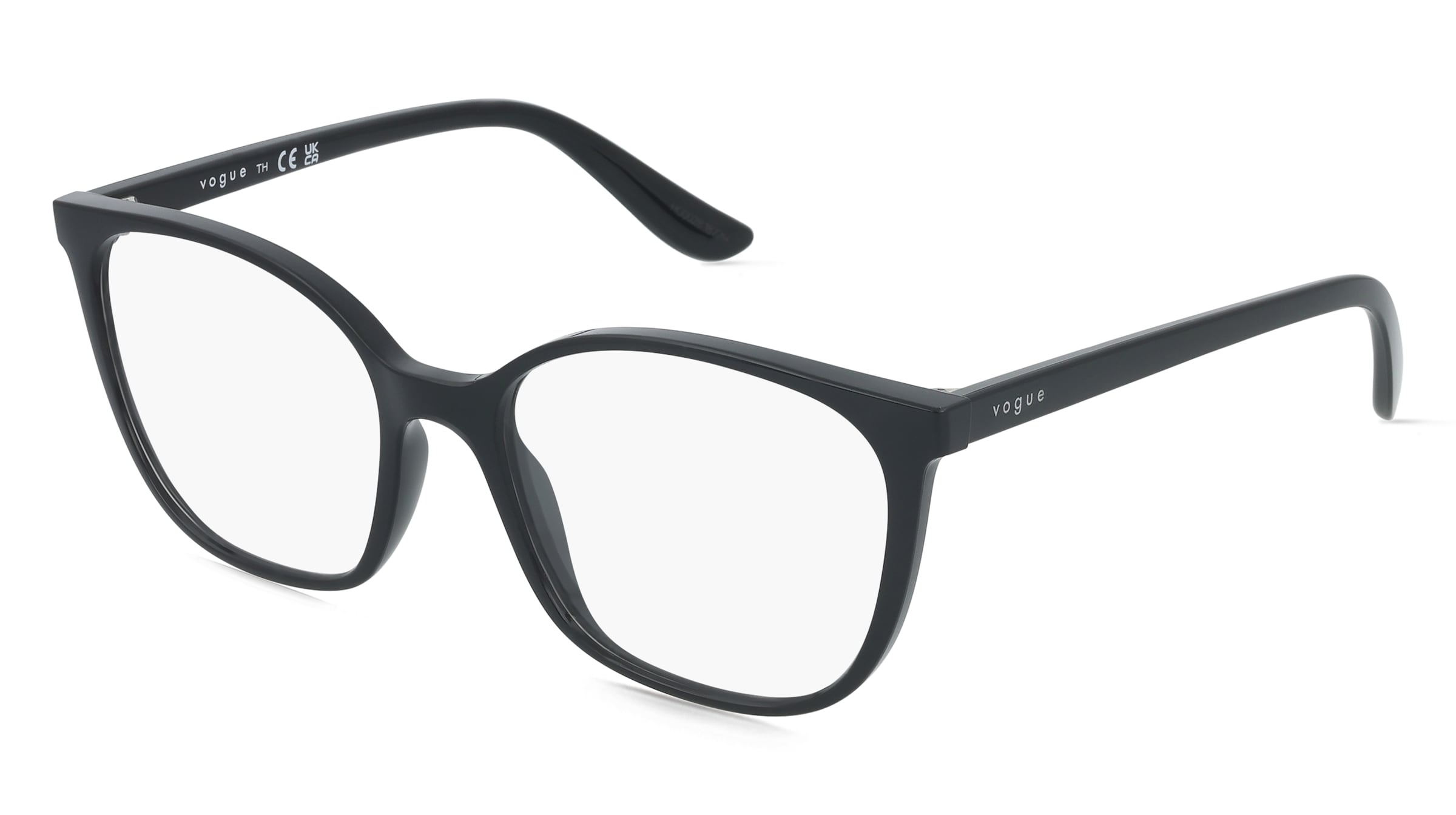 Vogue VO5356 Damen-Brille inkl. Gläser Vollrand Quadratisch Kunststoff-Gestell 52/17/140, Schwarz