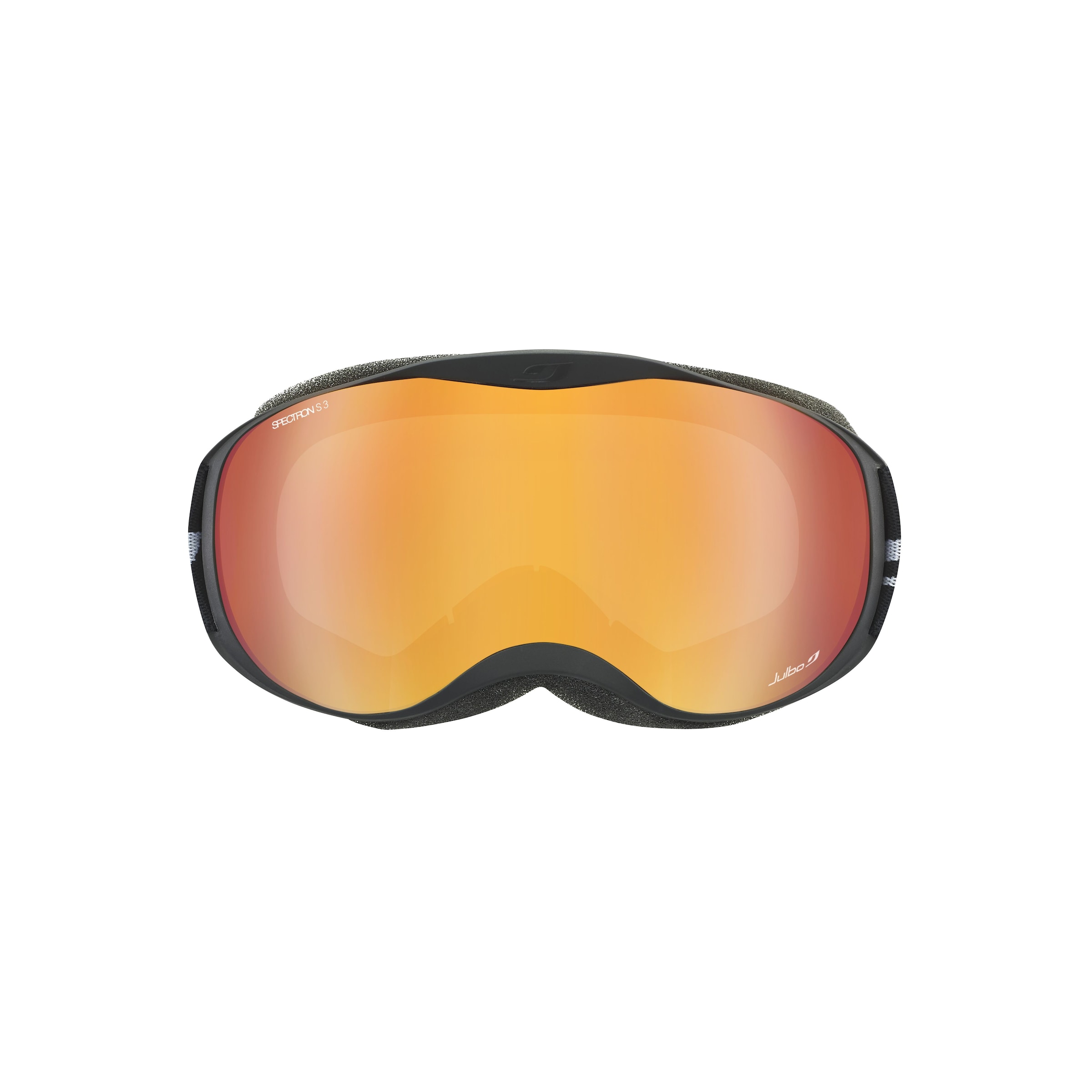 Julbo J7381 Kinder-Skibrille Vollrand Monoscheibe Kunststoff-Gestell, schwarz