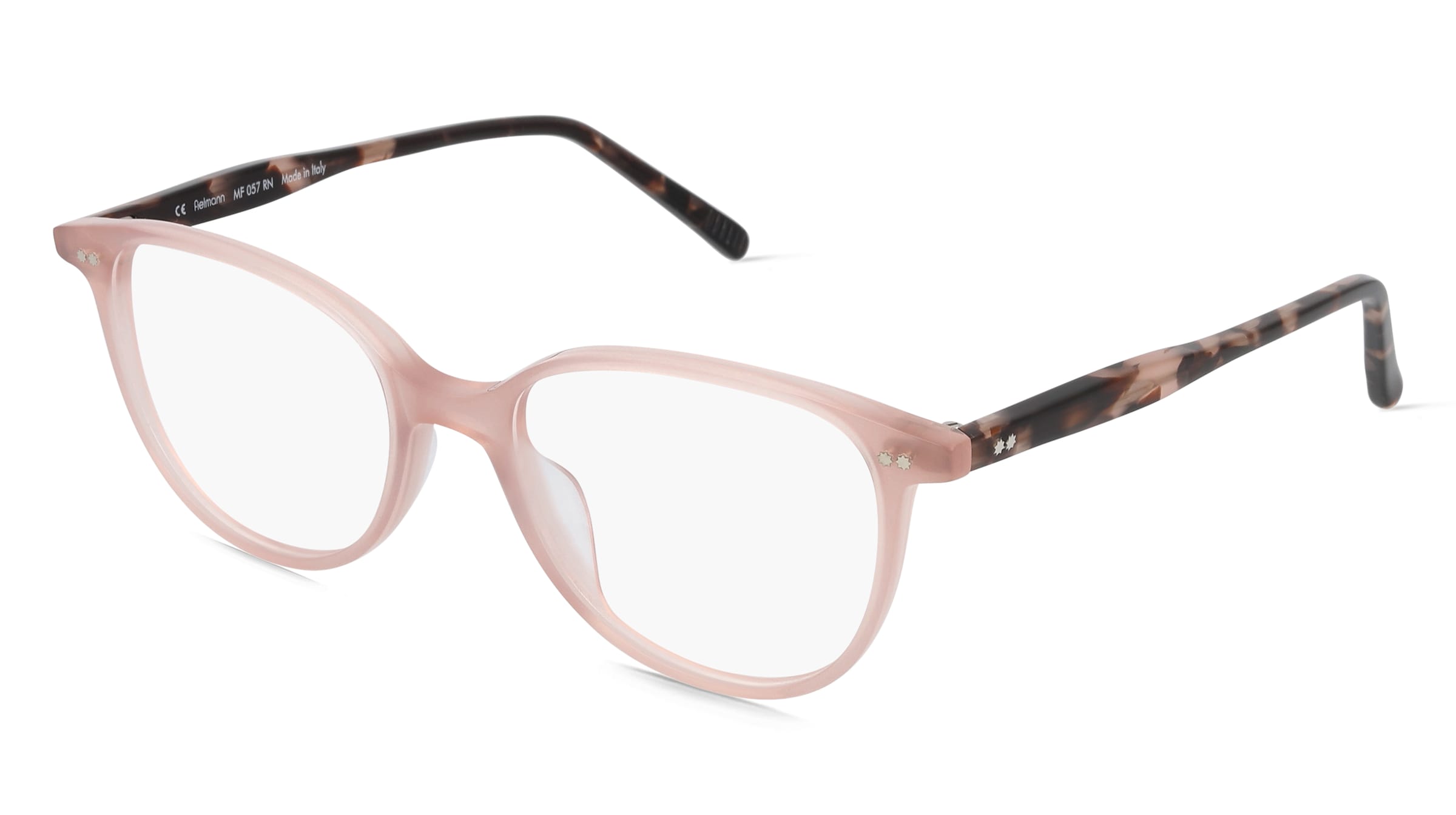 Fielmann MF 057 RN Damen-Brille inkl. Gläser Vollrand Oval Kunststoff-Gestell 52/18/145, Pink