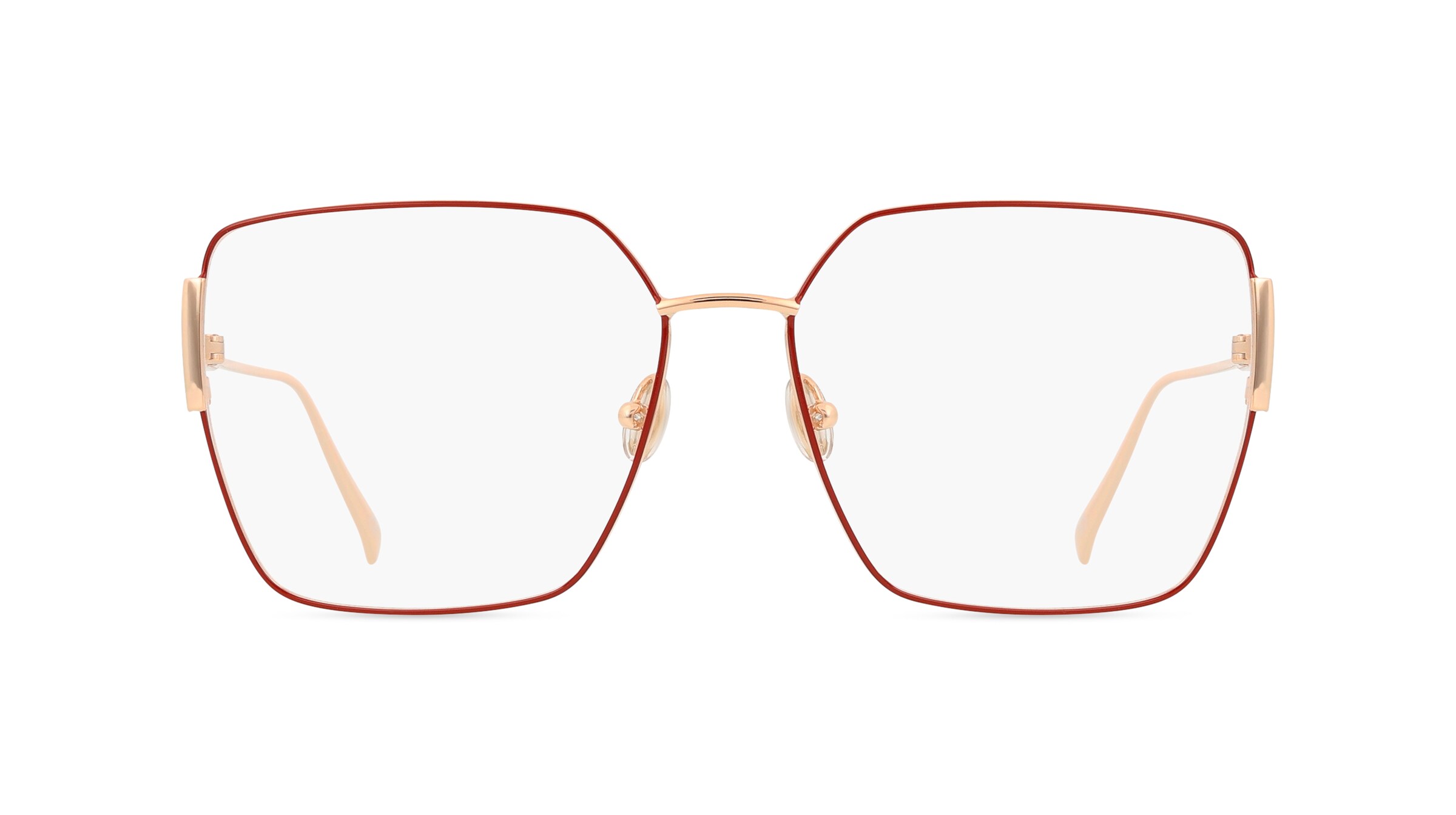 Tod's TO5272 Unisex-Brille inkl. Gläser Vollrand Eckig Metall-Gestell 56mm/14mm/140mm, rot