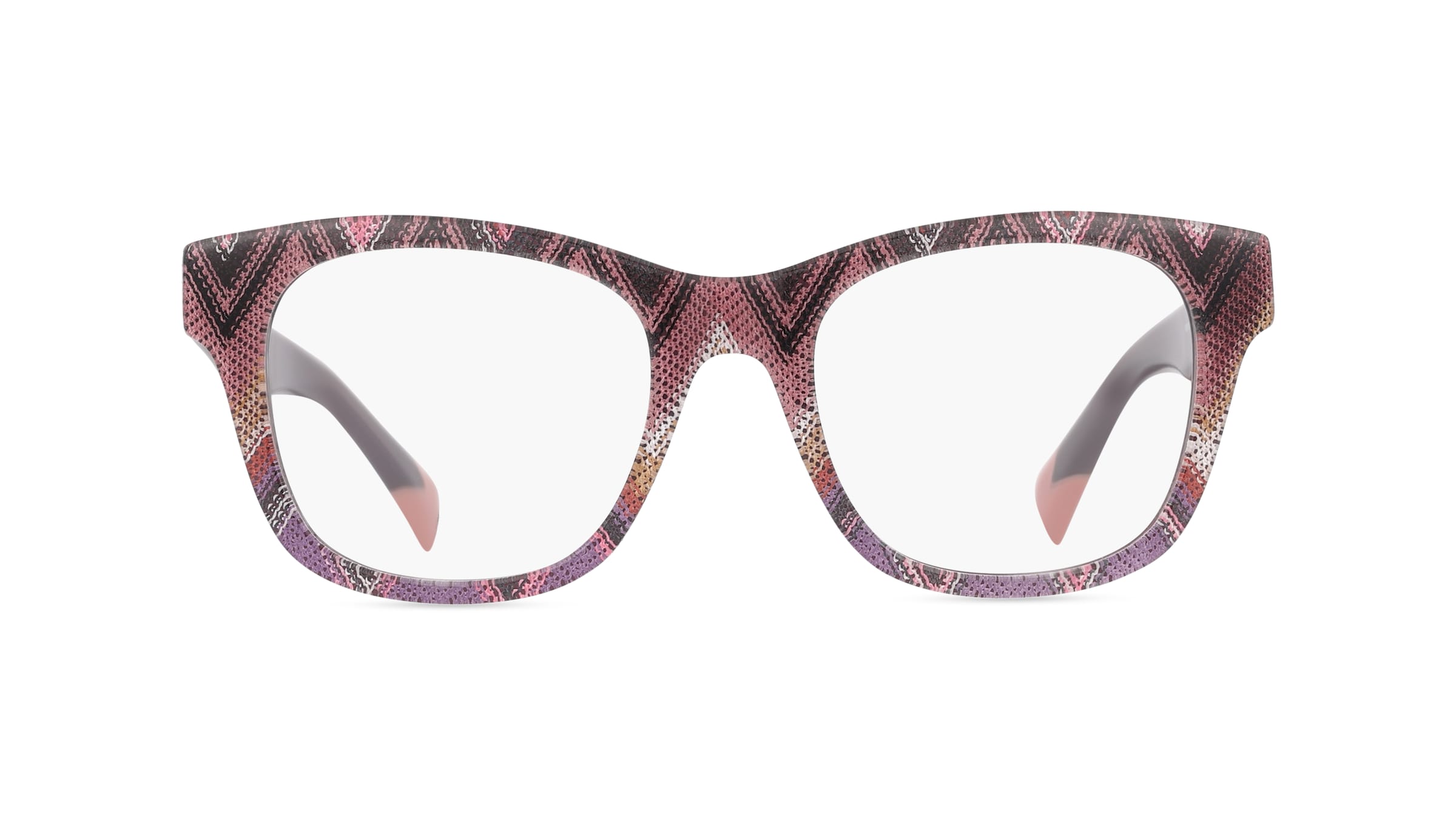 Missoni 0104 Damen-Brille inkl. Gläser Vollrand Eckig Acetat-Gestell 50mm/19mm/140mm, rot