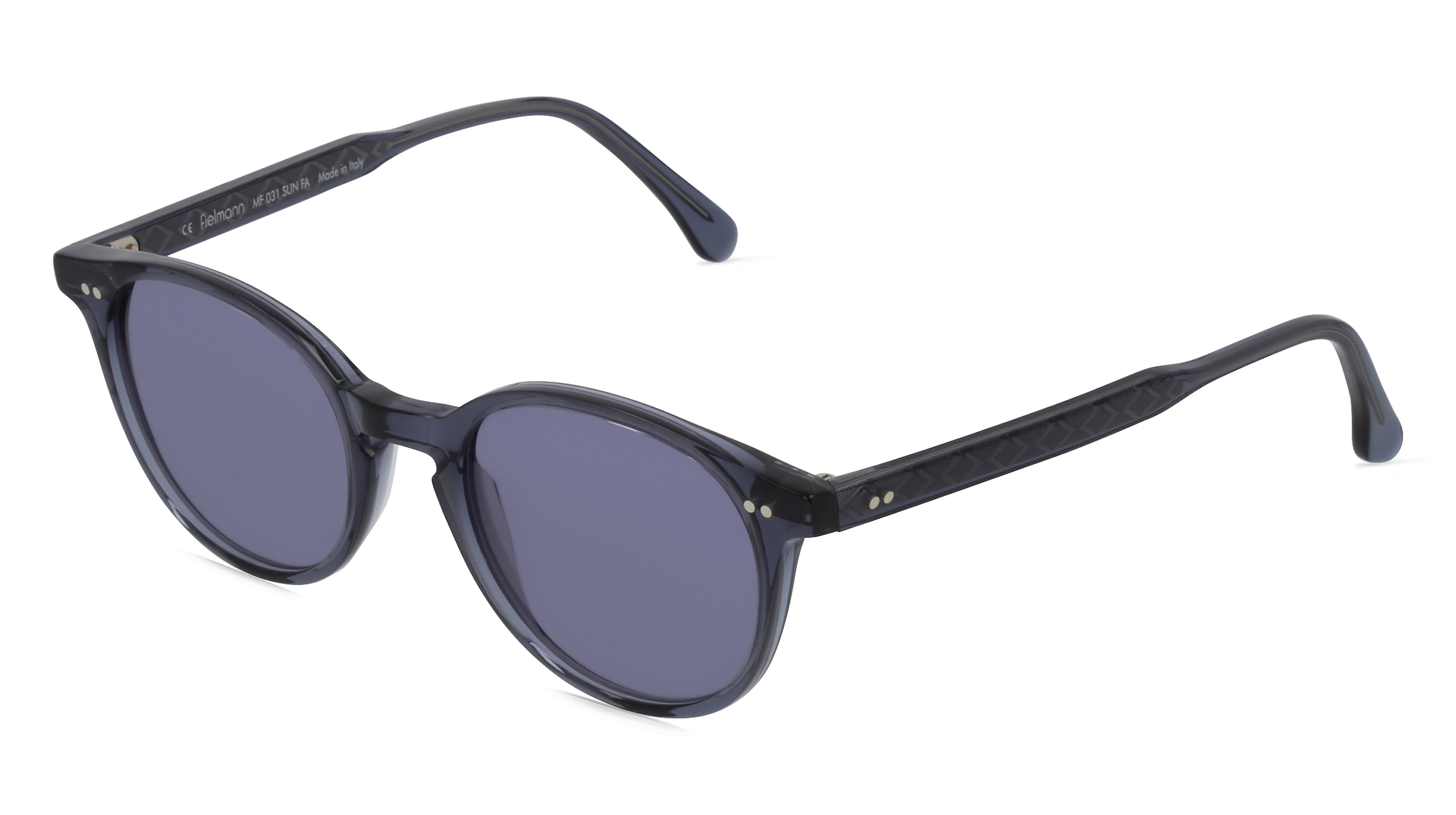 Fielmann MF 031 SUN FA PEPE Unisex-Sonnenbrille Vollrand Panto Acetat-Gestell, blau