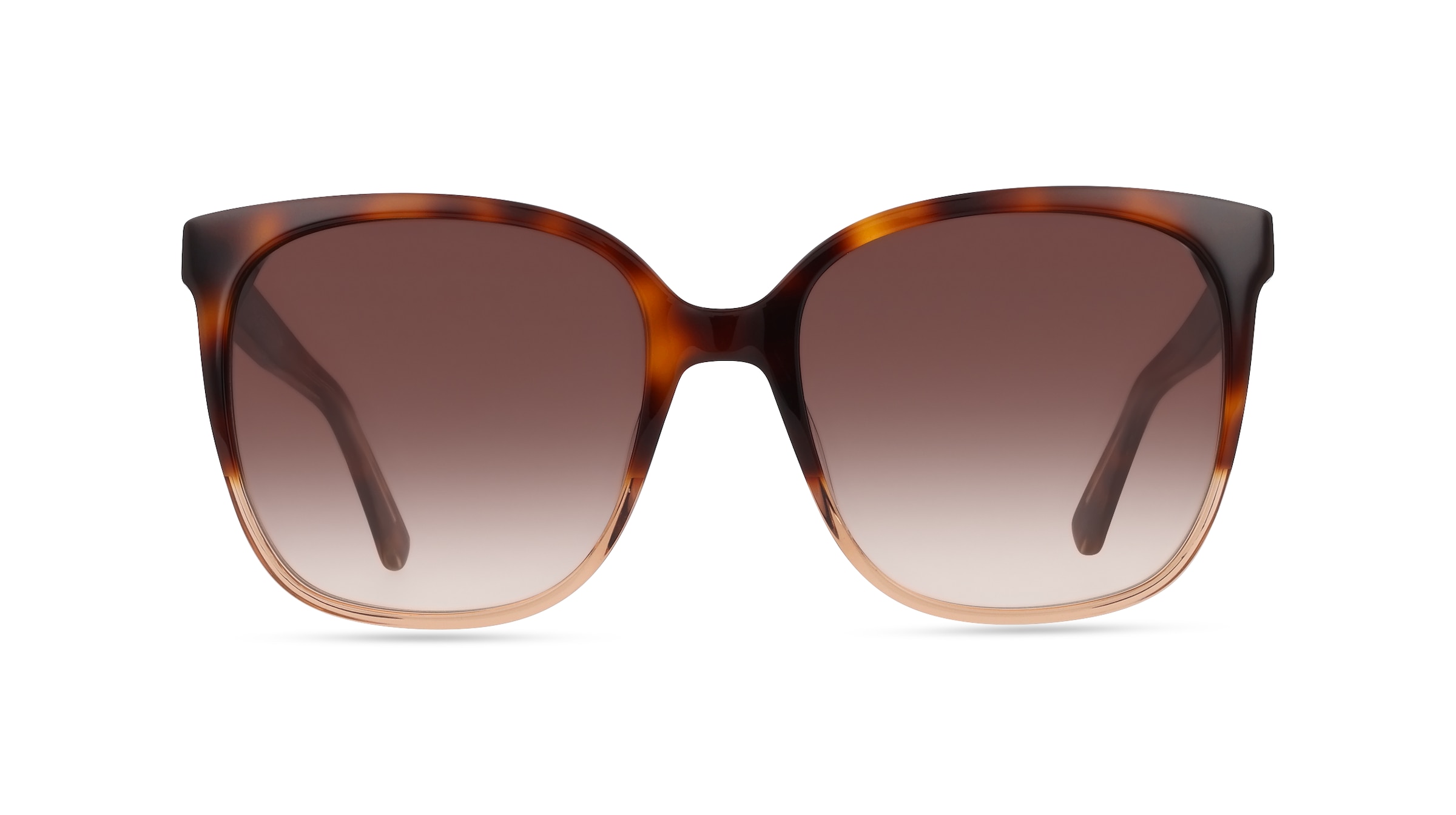 Calvin Klein CK21707S Damen-Sonnenbrille Vollrand Butterfly Kunststoff-Gestell, braun