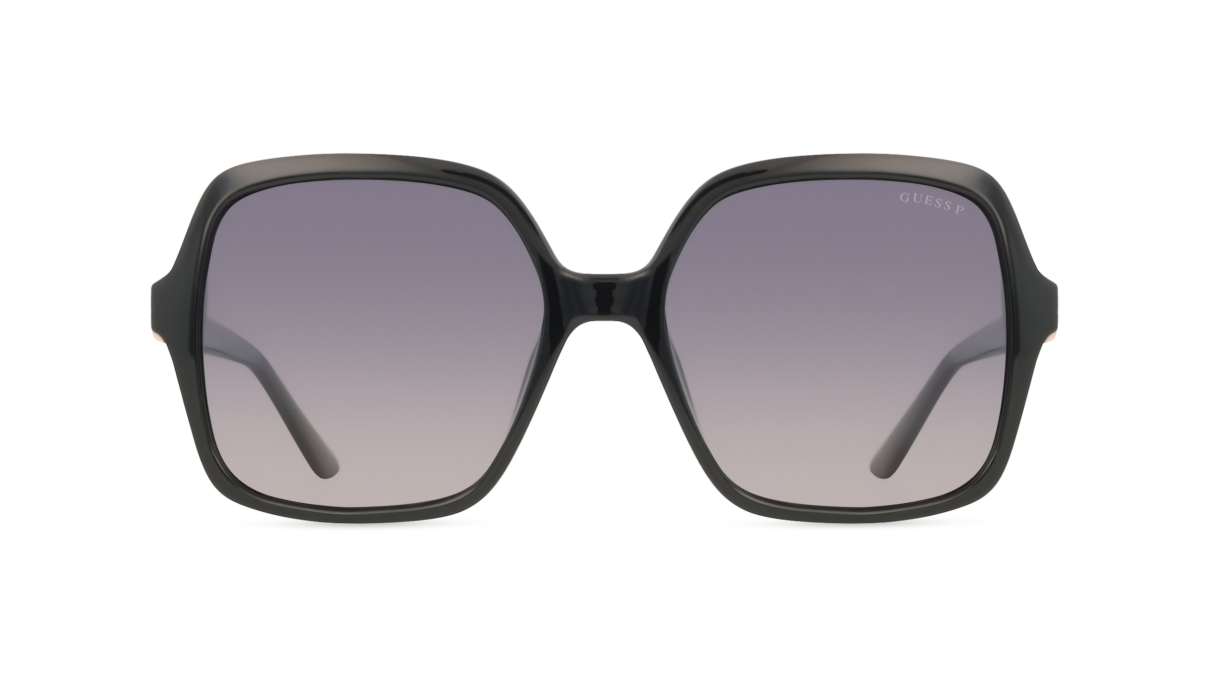 Guess GU00190 Damen-Sonnenbrille Vollrand Eckig Kunststoff-Gestell, Schwarz