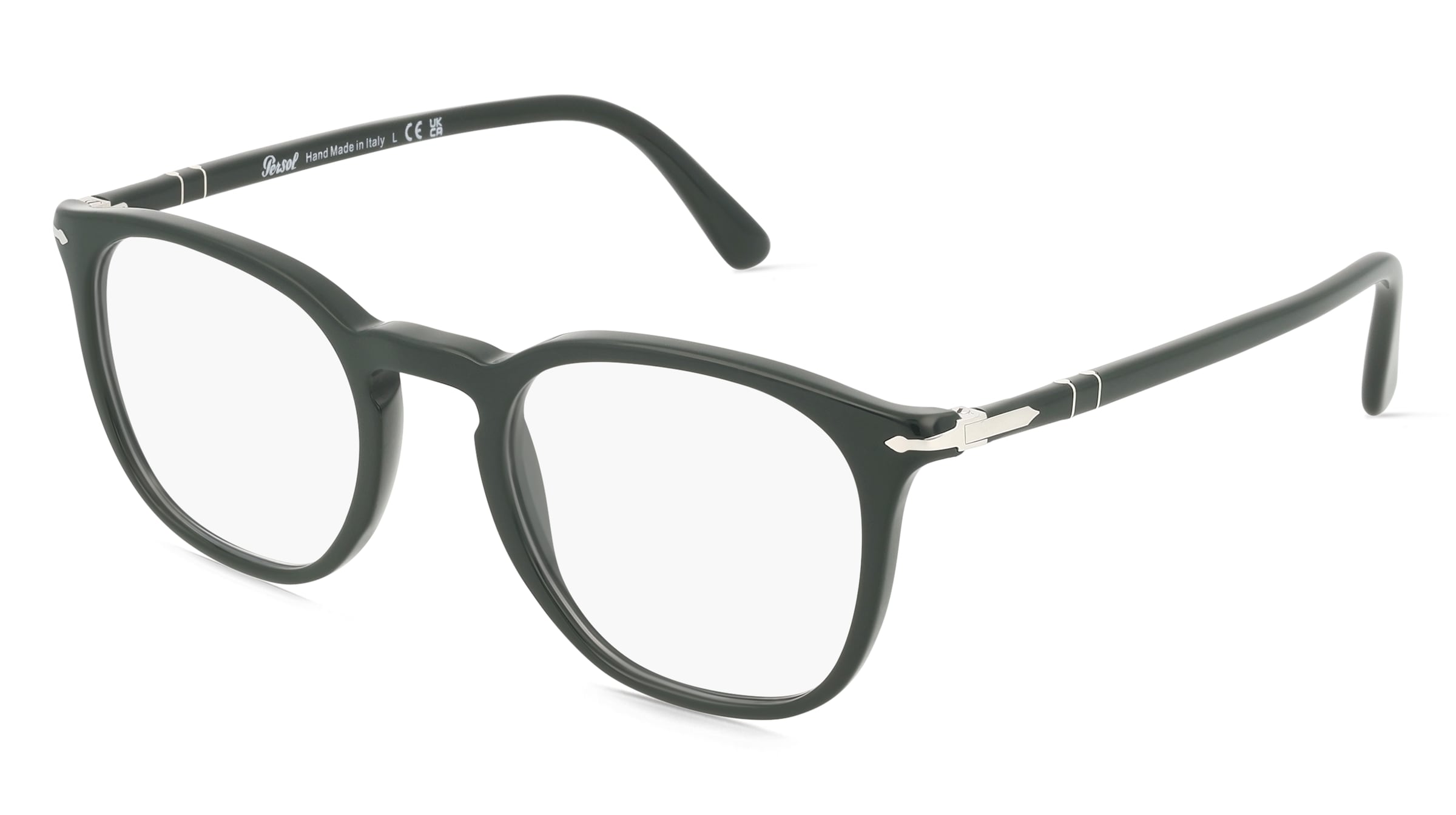 Persol 0PO3318V Unisex-Brille inkl. Gläser Vollrand Panto Acetat-Gestell 49/21/145, Grün