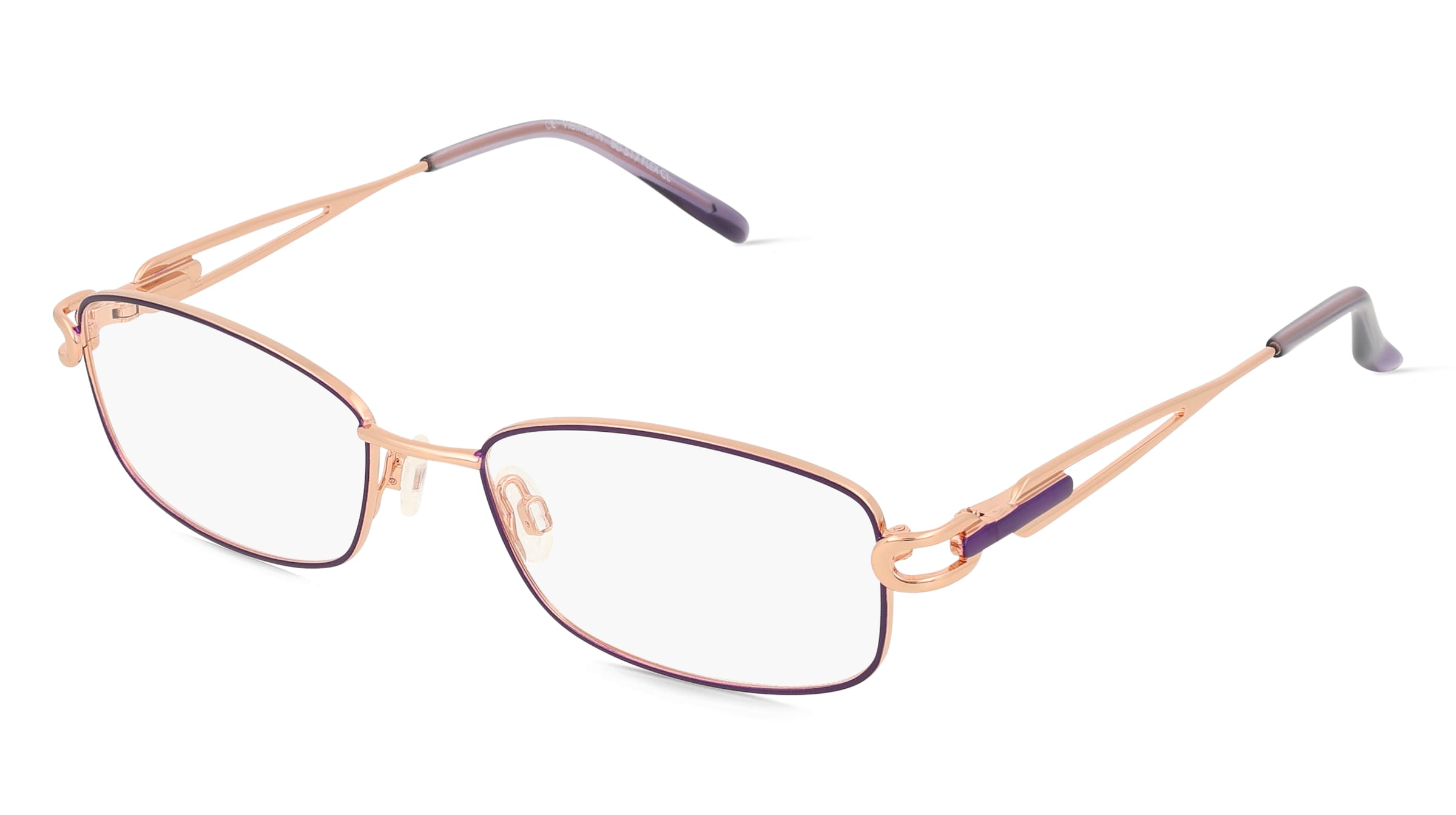 Fielmann BD 517 FLEX CL Damen-Brille inkl. Gläser Vollrand Eckig Metall-Gestell 50mm/17mm/130mm, gold